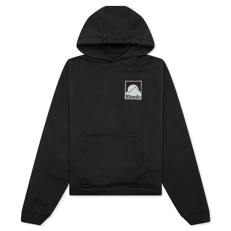 Rhude RHUDE MOONLIGHT BADGE HOODIE VINTAGE BLACK Men’s Size XL Size US XL / EU 56 / 4 - 1 Thumbnail