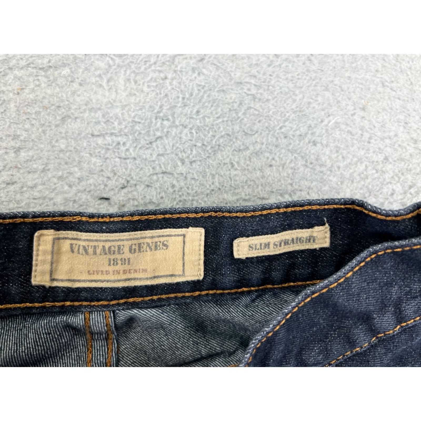 Denime VINTAGE Genes Shorts Womens 28 Blue Denim Jean Cutoff Mid Rise Dark Wash 26x10 Shirt Womens 28 Blue Denim Cut-Off 90s? Size 28" / US 6 / IT 42 - 7 Thumbnail