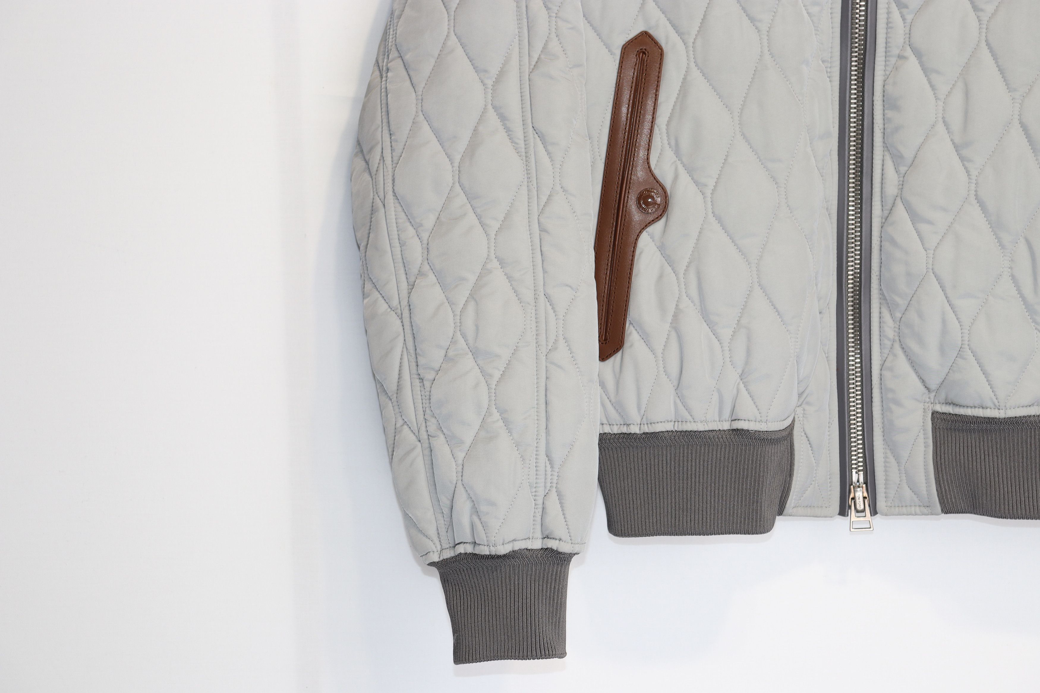 Tom Ford o1rshd1 Quilted Padded Blouson Jacket With Shearling Collar Size US M / EU 48-50 / 2 - 5 Thumbnail