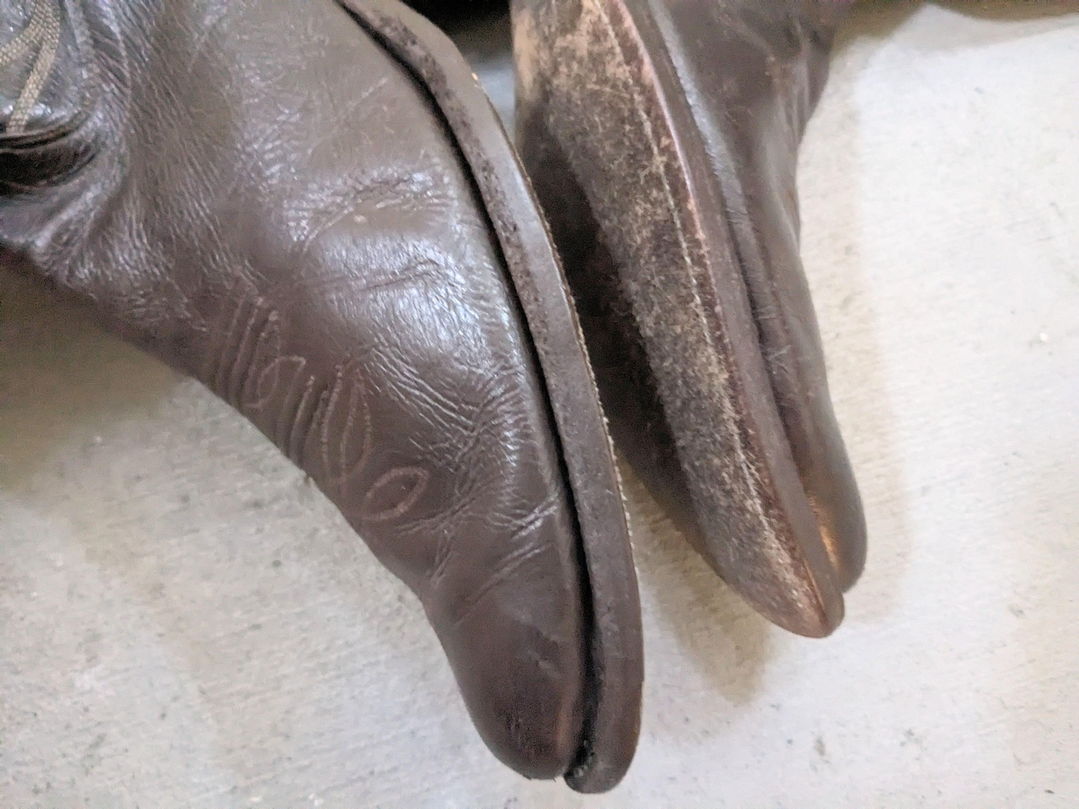 Genuine Leather Olathe Cowboy Boots 11 B Narrow Brown Leather USA Size US 11 / EU 44 - 10 Thumbnail