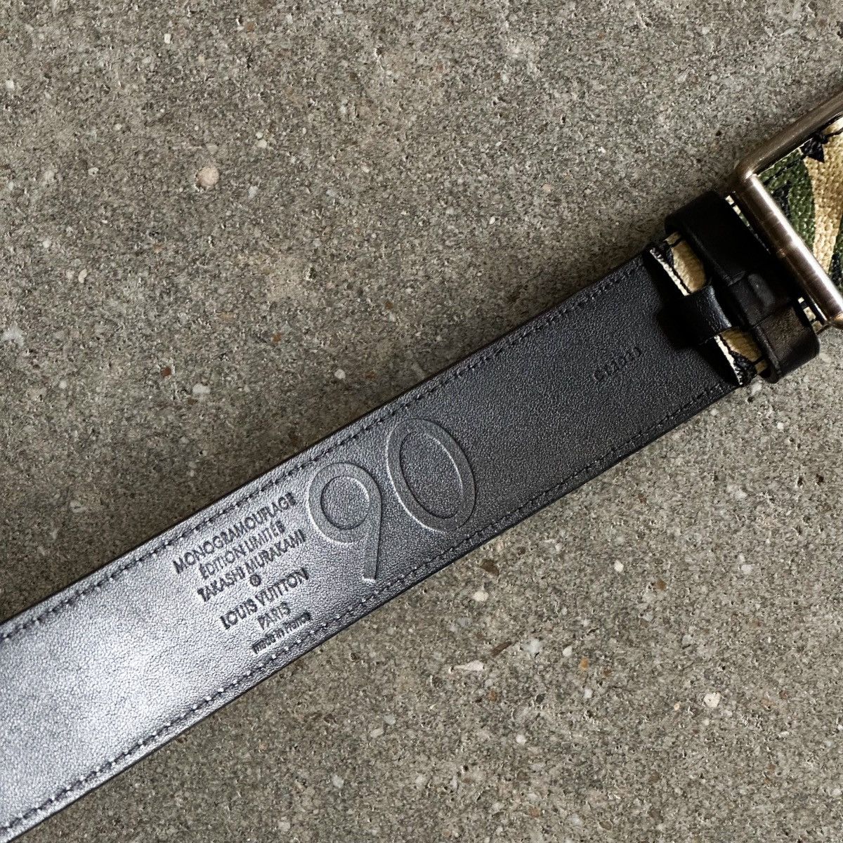 Louis Vuitton × Takashi Murakami LV 2008 Monogramouflage Ceinture Murakami Camo Belt Size 32 - 5 Thumbnail