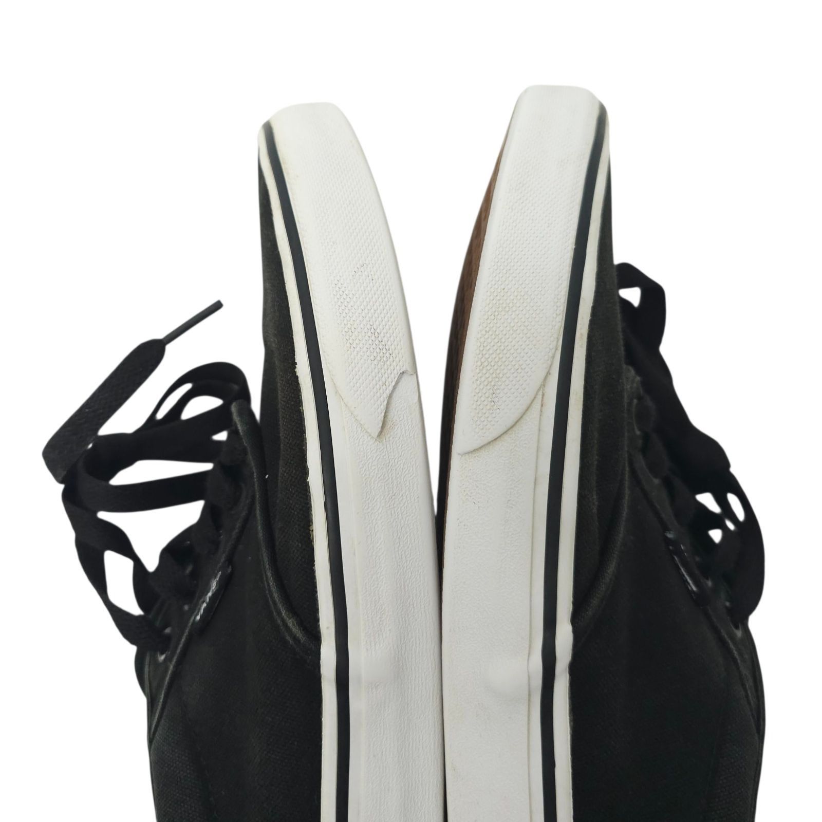 Vans Vans Off The Wall Sneaker Mens 9.5 READ Black Canvas Lace Up Size US 9.5 / EU 42-43 - 13 Thumbnail