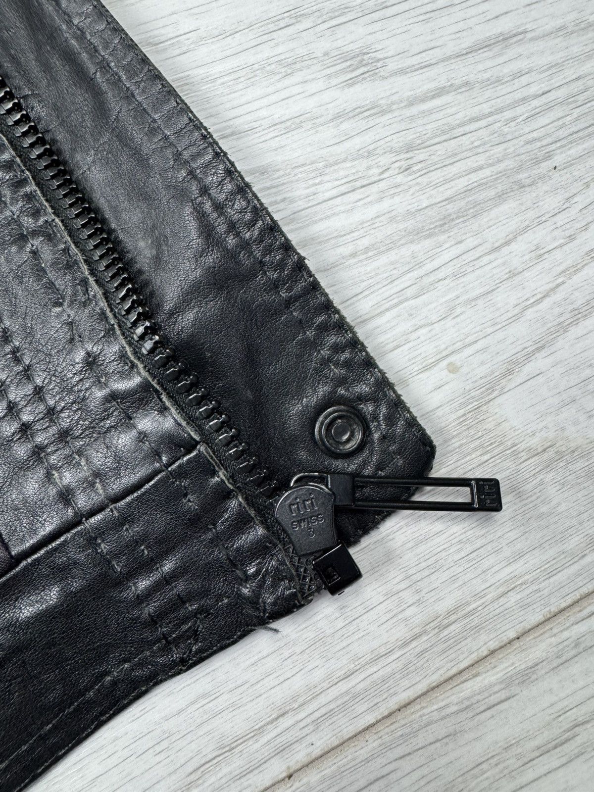Vintage Vintage 90’s Bomber Leather Jacket Size US M / EU 48-50 / 2 - 11 Thumbnail