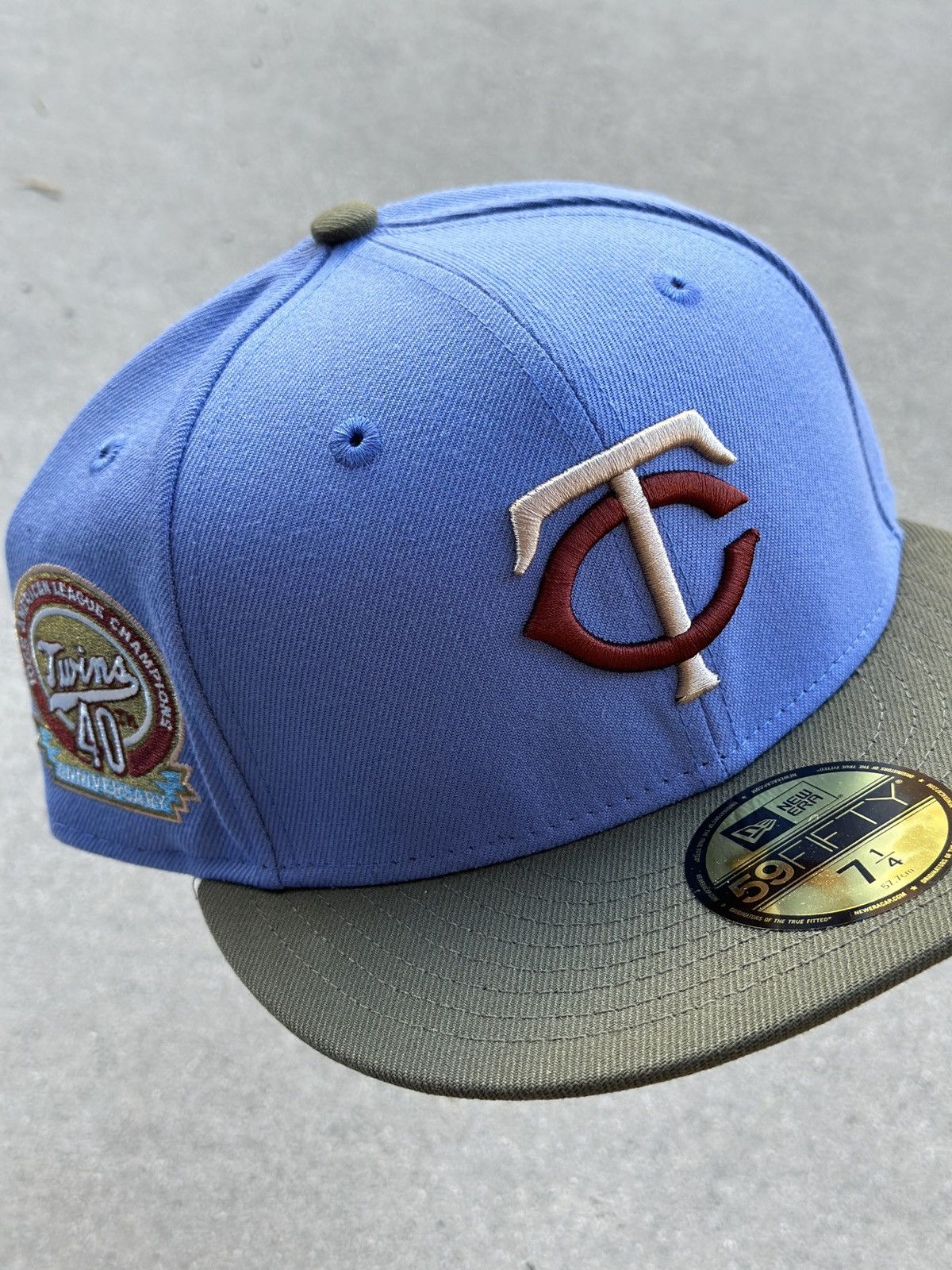 Chapeau Club Céréales Minnesota Twins New Era 5950 taille 7 3
