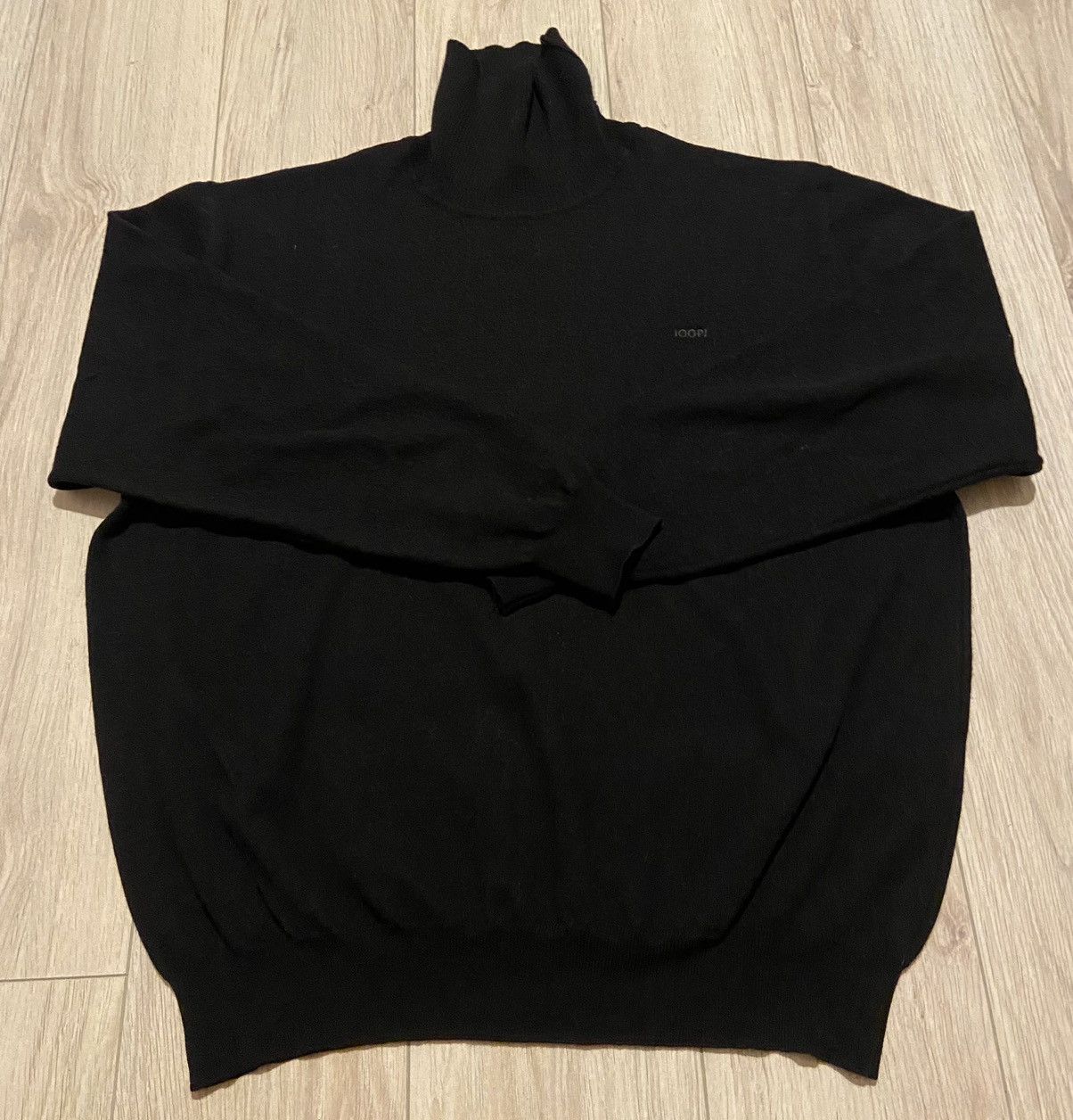image of Joop! Wool Turtleneck Sweater in Black, Men's (Size Large)