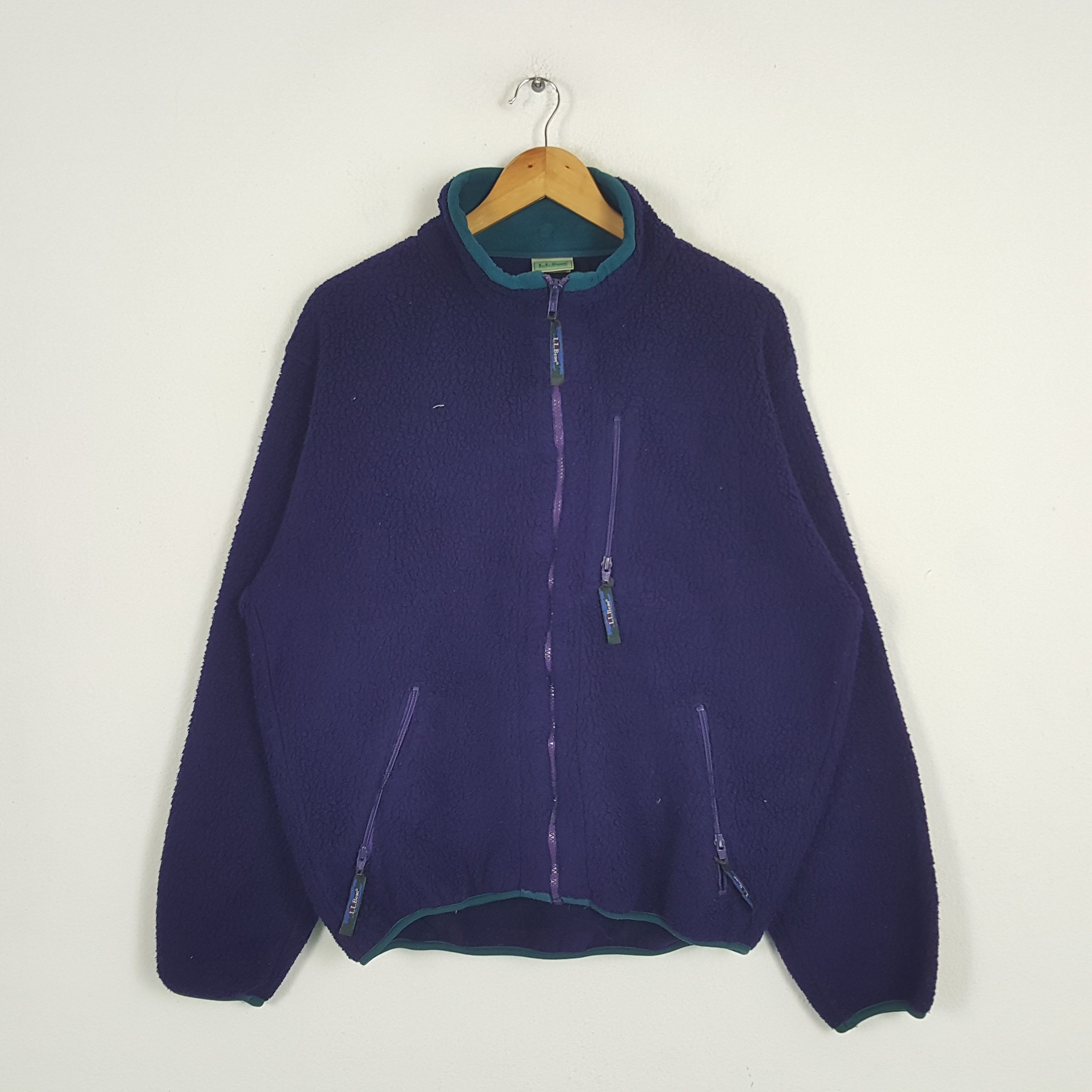 L.L. Bean × Vintage Vintage L.L. Bean American Outdoor Fleece Sweatshirt Size US L / EU 52-54 / 3 - 1 Thumbnail