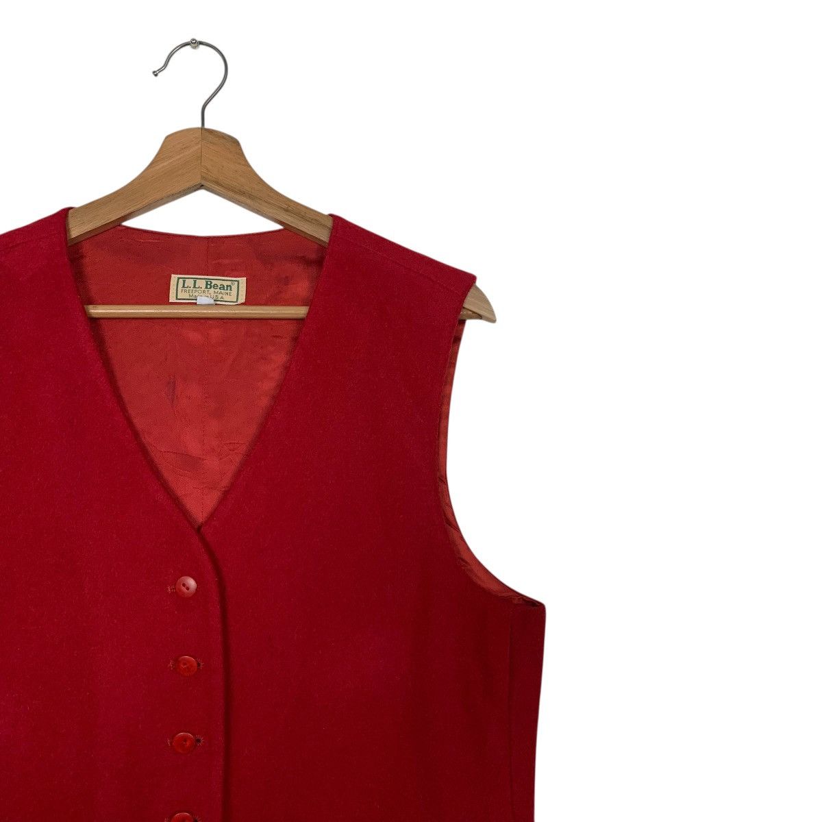 L.L. Bean L.L.BEAN Vest Button Jacket#2935-C133 Size M / US 6-8 / IT 42-44 - 4 Thumbnail