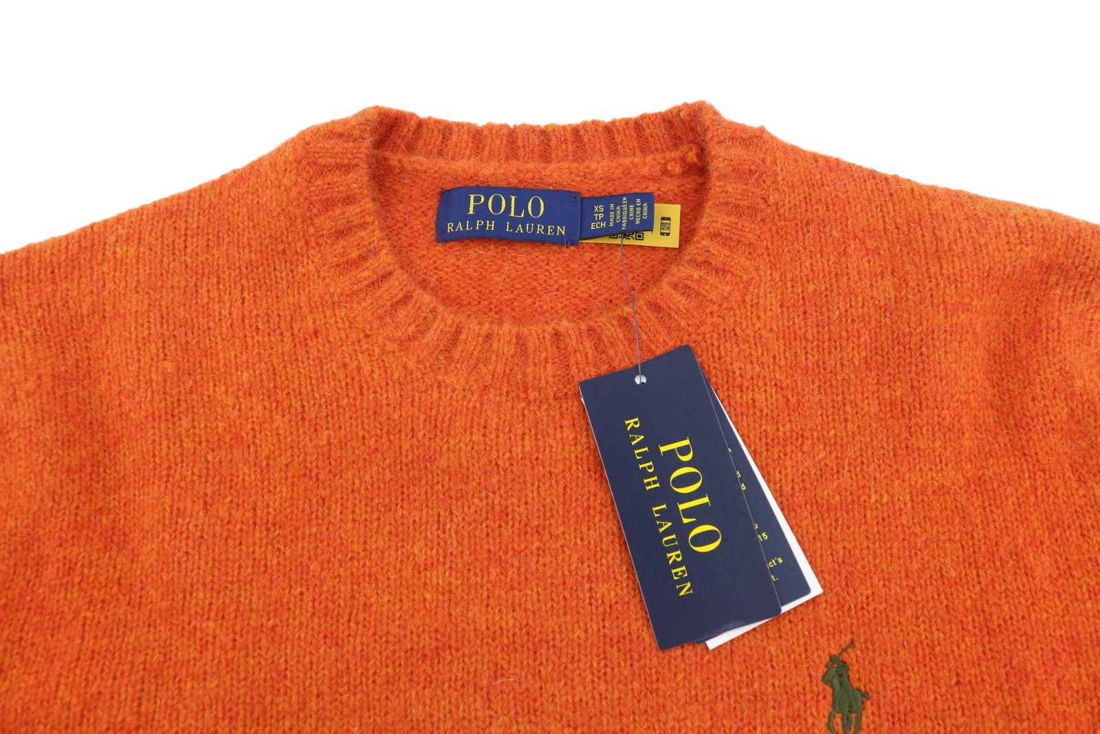Ralph Lauren ORANGE XS Wool Alpaca Blend Knit Jumper 86913 Size US XS / EU 42 / 0 - 5 Thumbnail