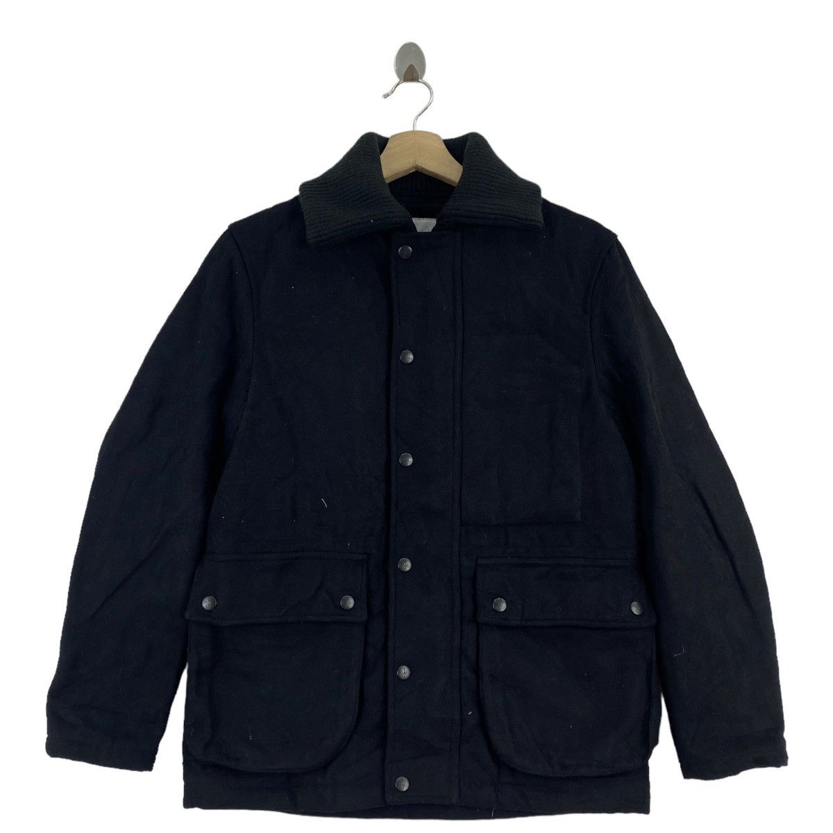 JW Anderson × Uniqlo JW ANDERSON x UNIQLO Japan Multi Pockets Black Wool Coat Size US S / EU 44-46 / 1 - 1 Thumbnail