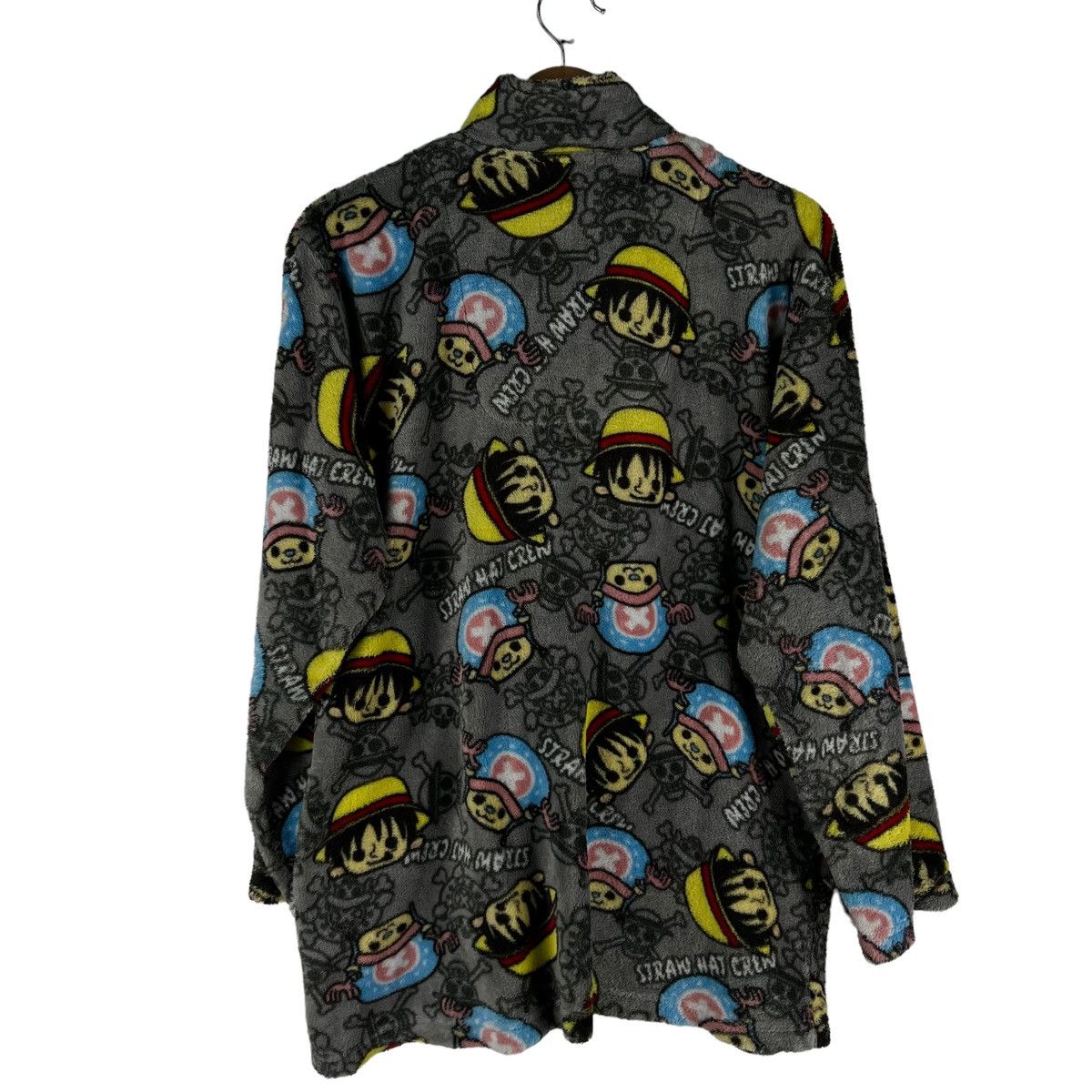 Cartoon Network × Japanese Brand × One Piece 🔥VINTAGE ONE PIECE FLEECE BUTTON JACKET SLEEP Size US L / EU 52-54 / 3 - 7 Thumbnail