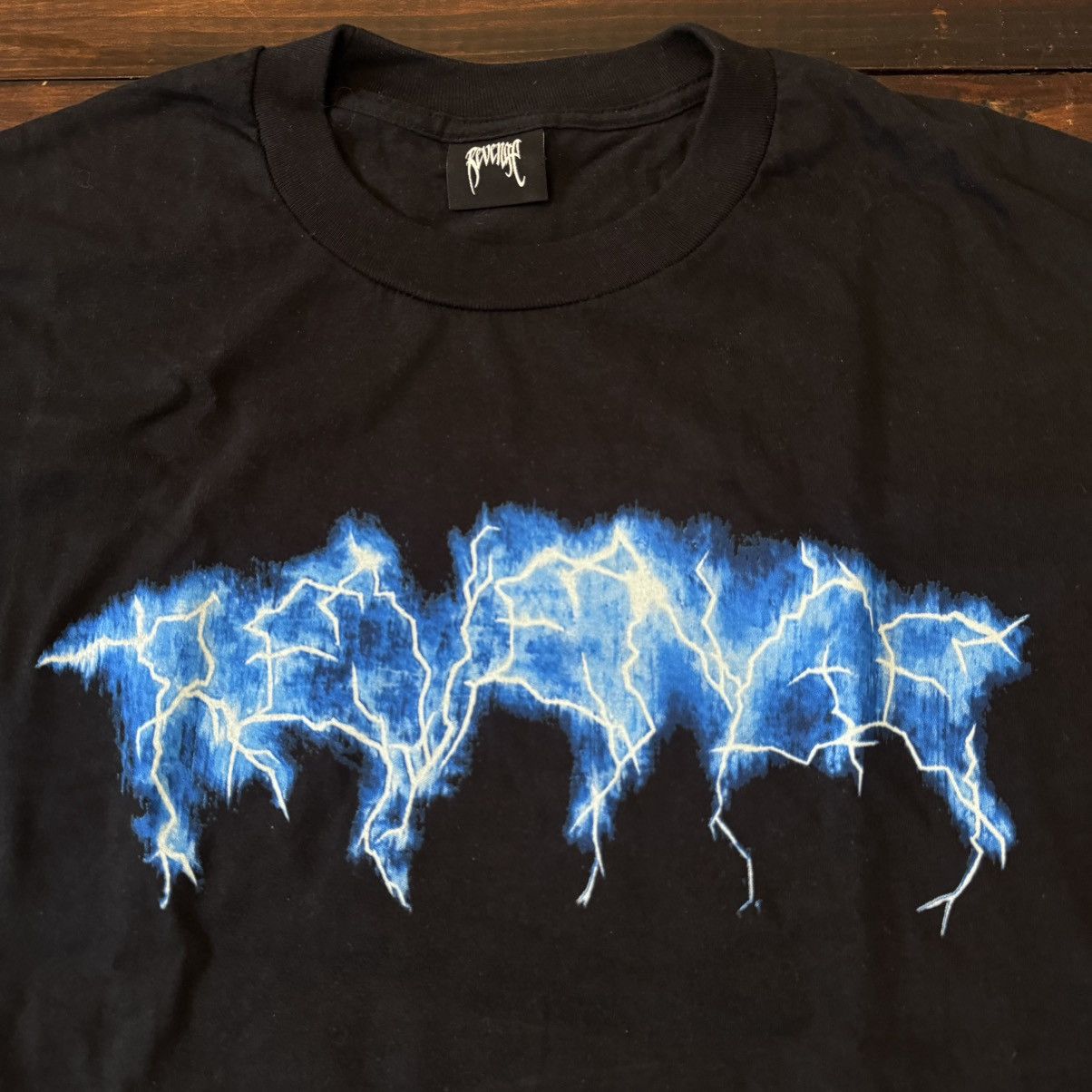 Revenge Revenge Lightning Script Tee Shirt Size US XL / EU 56 / 4 - 4 Thumbnail