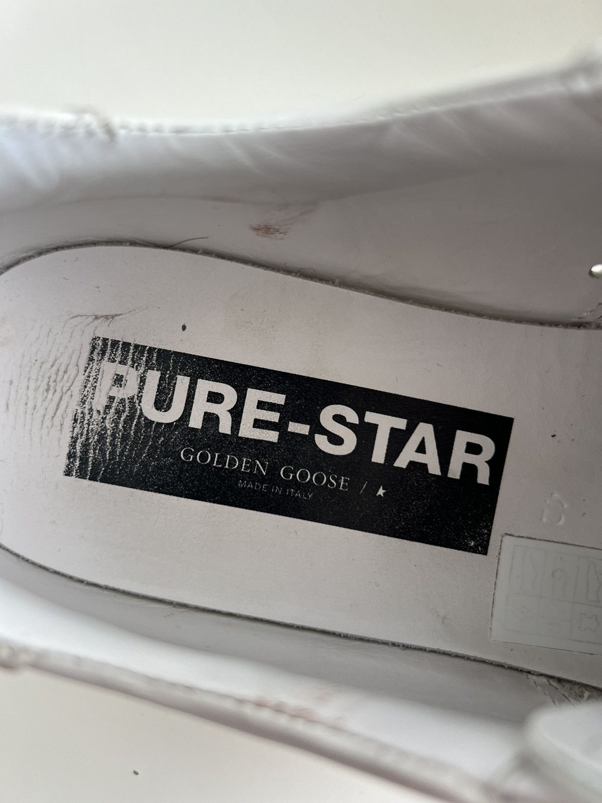 Golden Goose Golden Goose Pure Star Distressed Sneakers White Size US 9 / EU 42 - 24 Thumbnail