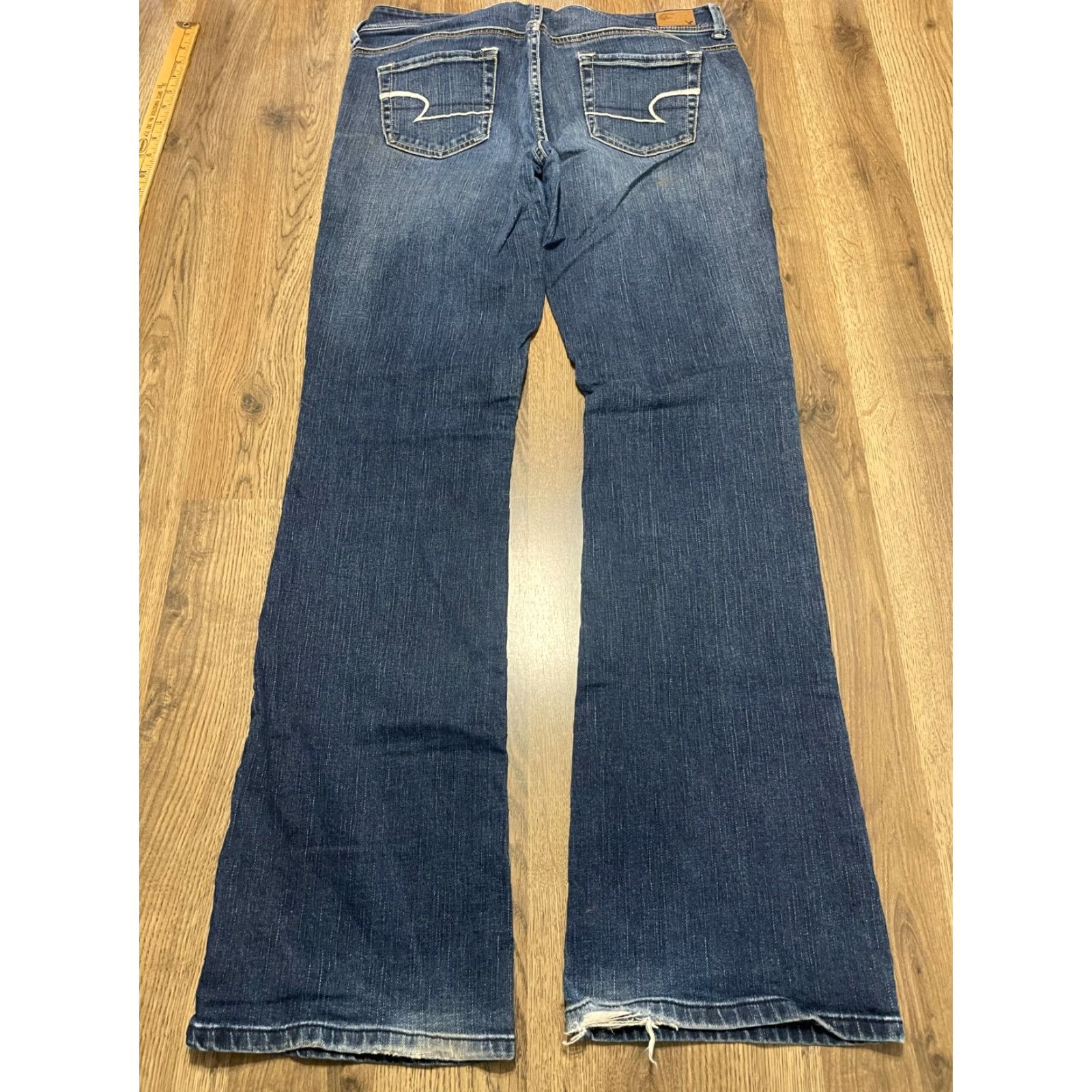 American Eagle Outfitters VINTAGE American Eagle Outfitters Jeans Women's 32? Blue Denim Long Original Bootopen? Size 24" / US 00 / IT 34 - 2 Thumbnail