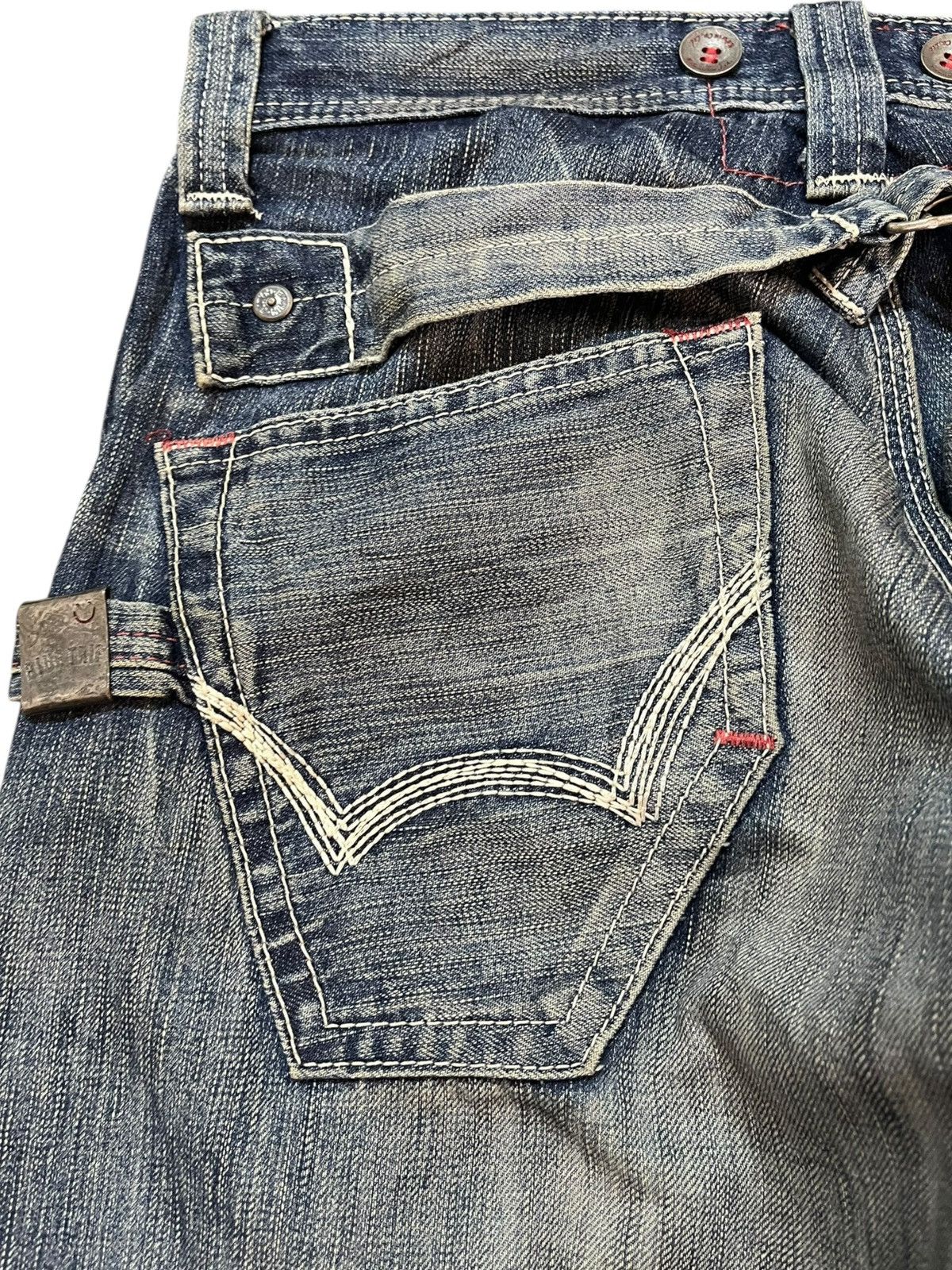 Edwin Vintage Edwin 503 Bluetrip Mudwash Carpenter Buckle Denim Size US 30 / EU 46 - 10 Thumbnail