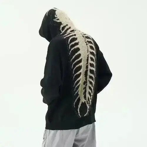 Japanese Brand Kamachi x azawa Skeleton Graphic Hoodie Size US L / EU 52-54 / 3 - 5 Thumbnail