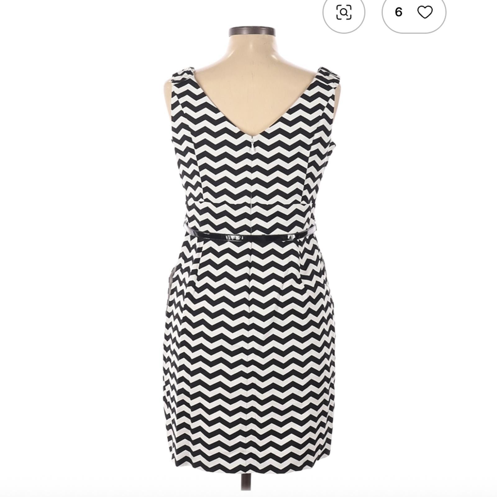 Other White House Black Market Size 10 Casual Dress Stripe Size L / US 10 / IT 46 - 2 Thumbnail