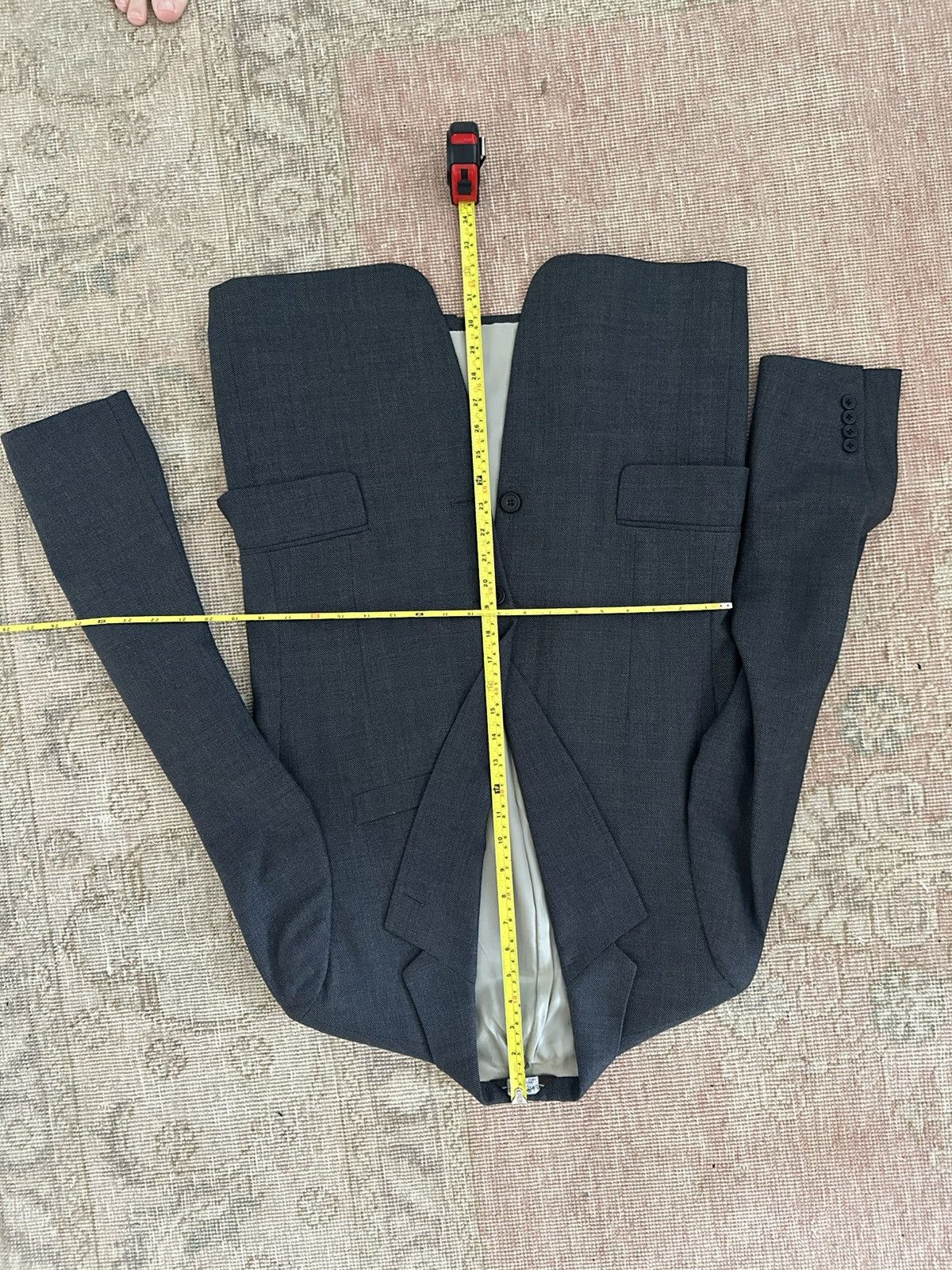 Paul Stuart Paul Stuart Grey Birdseye Wool Suit | 38R / 32W Size 38R - 2 Thumbnail