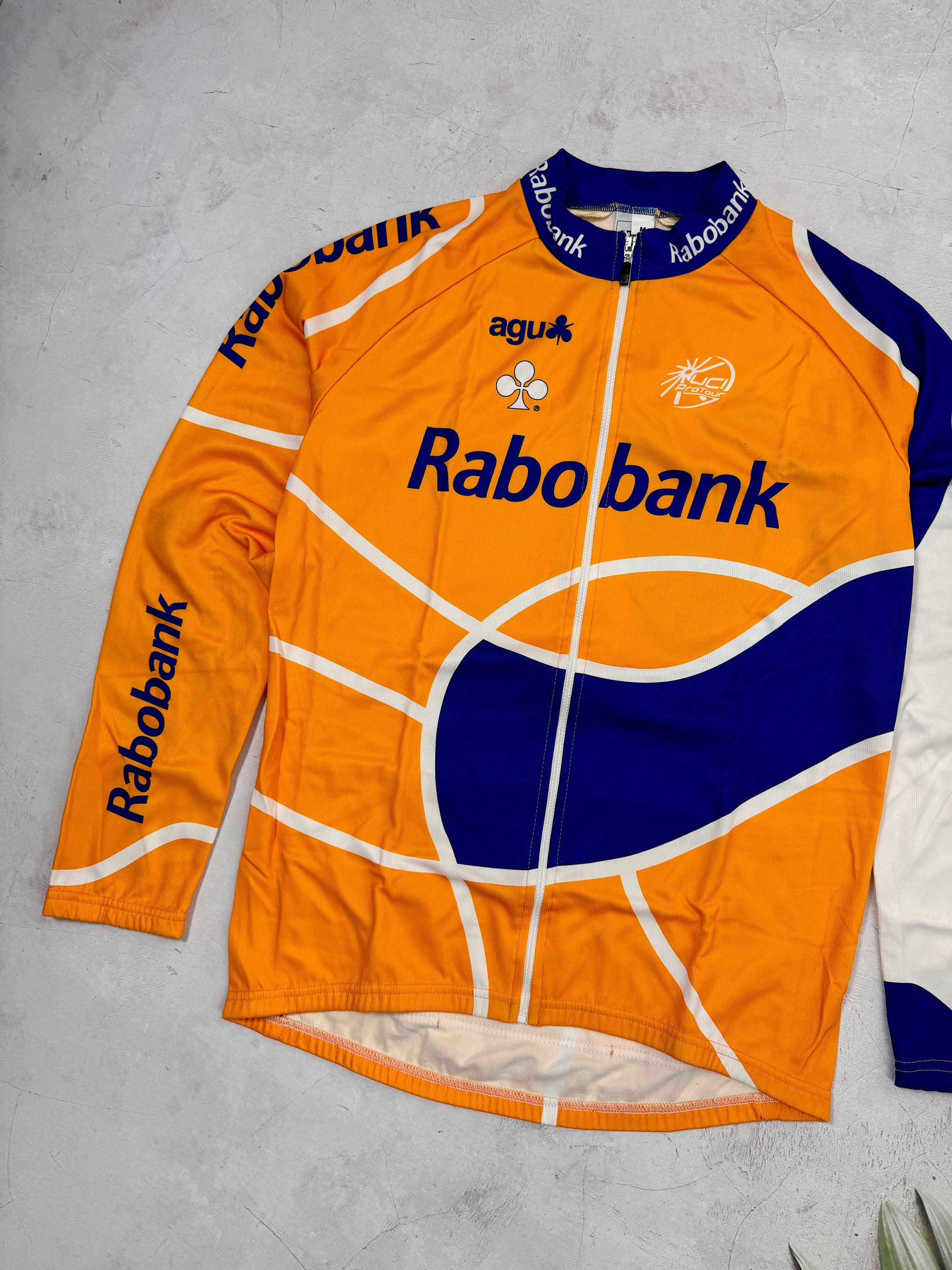 Vintage Agu Rabobank Warm Cycling Jersey Uci Pro Tour LS Size US M / EU 48-50 / 2 - 2 Thumbnail