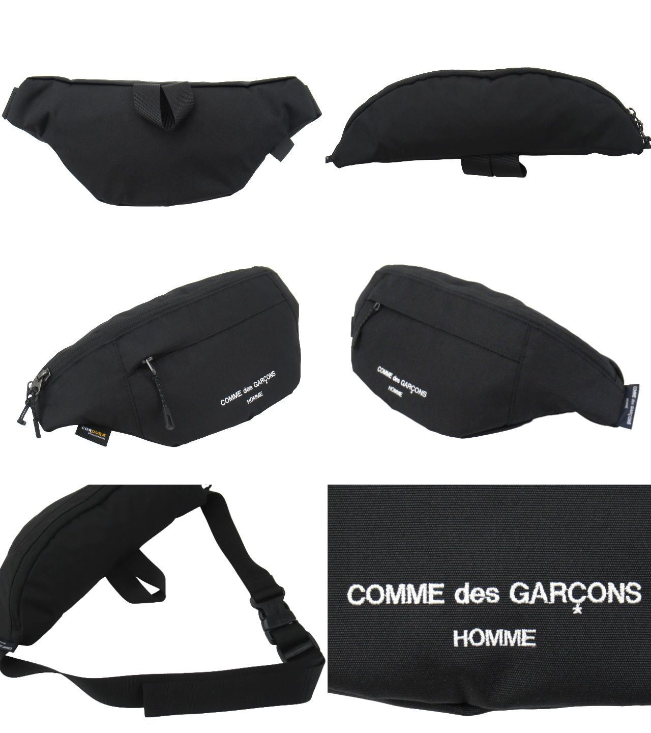 Comme des Garcons Homme Bag Ester Cordura Waist Bag Shoulder Bag 