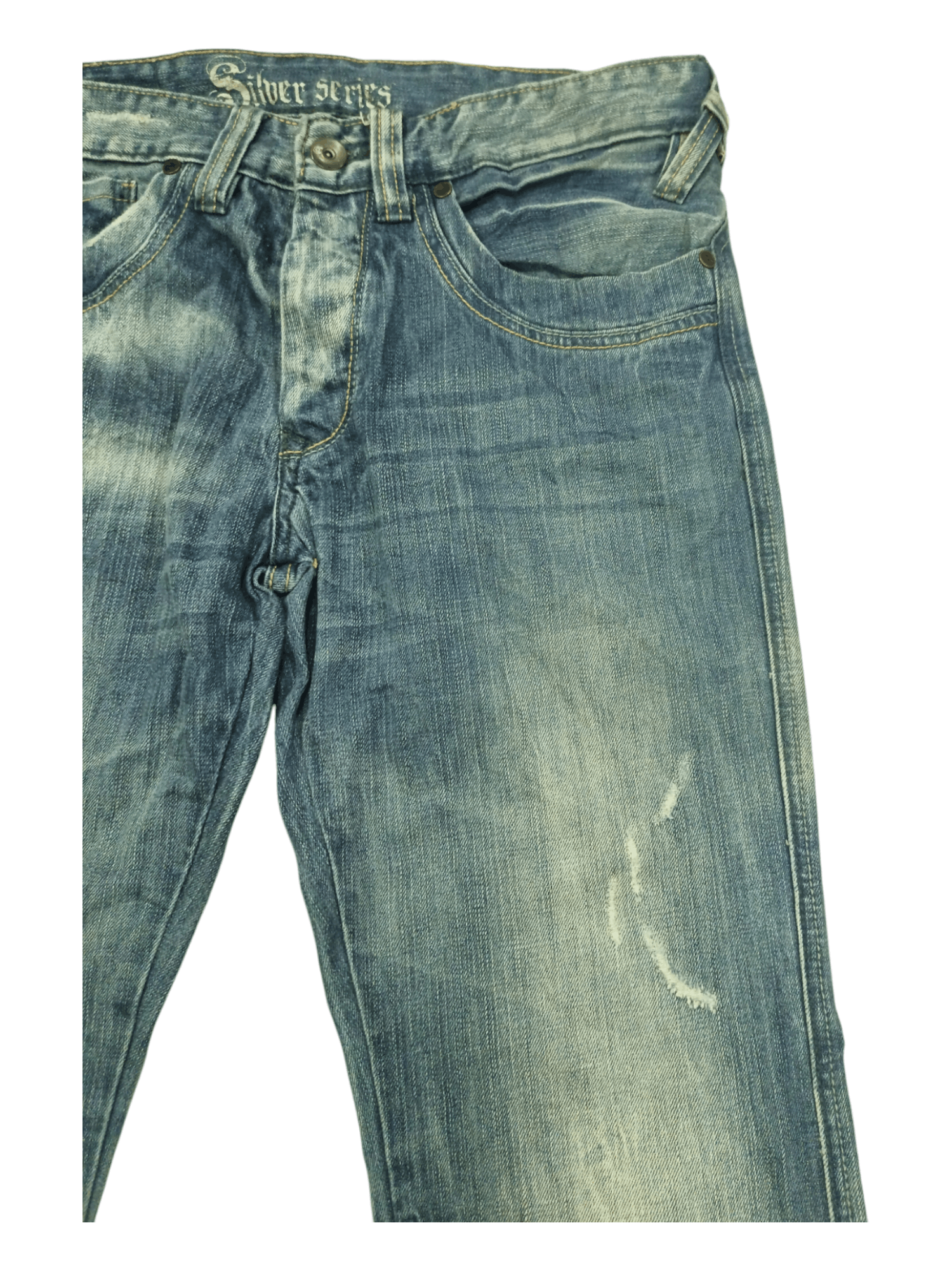 Silver Jeans Co. Vintage Silver Jeans Distressed Faded Flare Denim Size US 31 - 4 Thumbnail