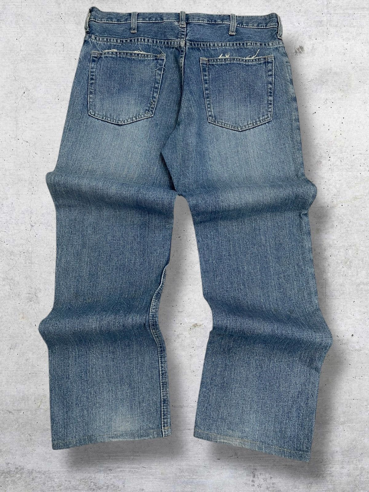 semanticdesign VINTAGE DENIM LAB JAPAN DESIGNER 90S OG RIPPED GRUNGE DENIM Size US 32 / EU 48 - 10 Thumbnail