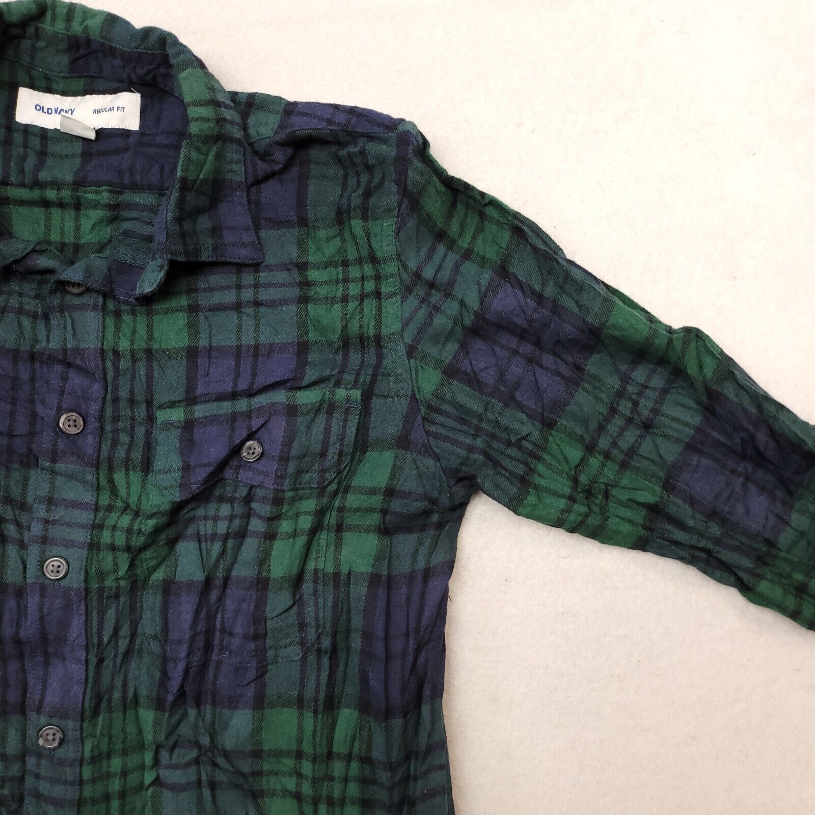 Old Navy Old Navy Tartan Flannel Casual Shirt Mens Size XS Blue Green Size US XS / EU 42 / 0 - 5 Thumbnail