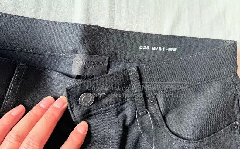 Saint Laurent Paris Saint Laurent Paris Black Men's Jeans Size US 32 / EU 48 - 6 Thumbnail