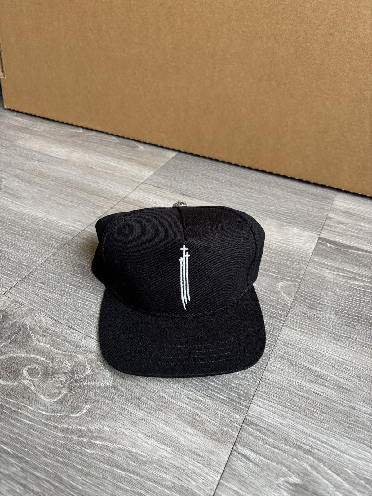 Chrome Hearts Chrome Hearts RS3 Black Denim Hat Size ONE SIZE - 3 Thumbnail