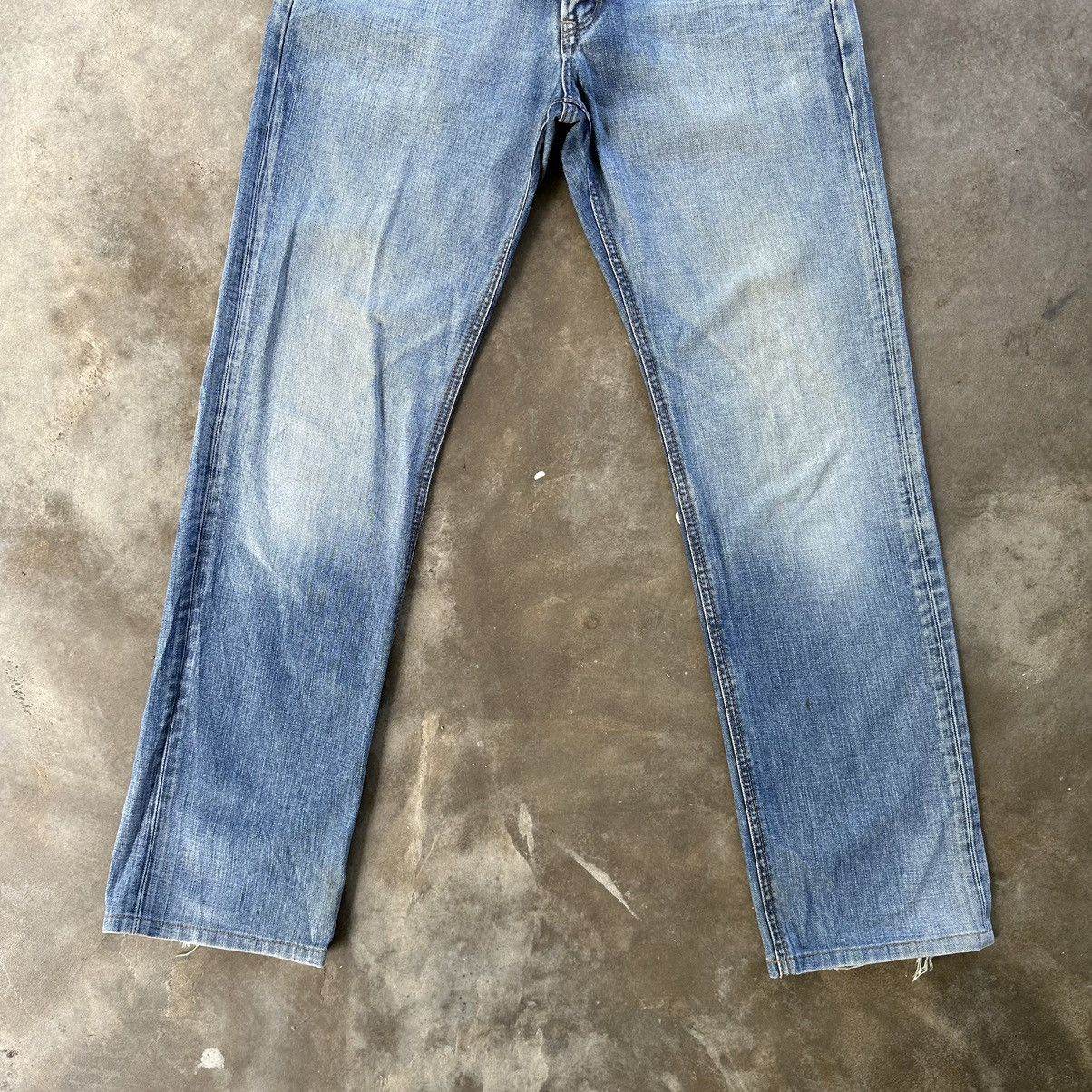 Japanese Brand Vintage Edwin 503 Sick Distressed Faded Denim Jean Pant W32 Size US 32 / EU 48 - 2 Thumbnail