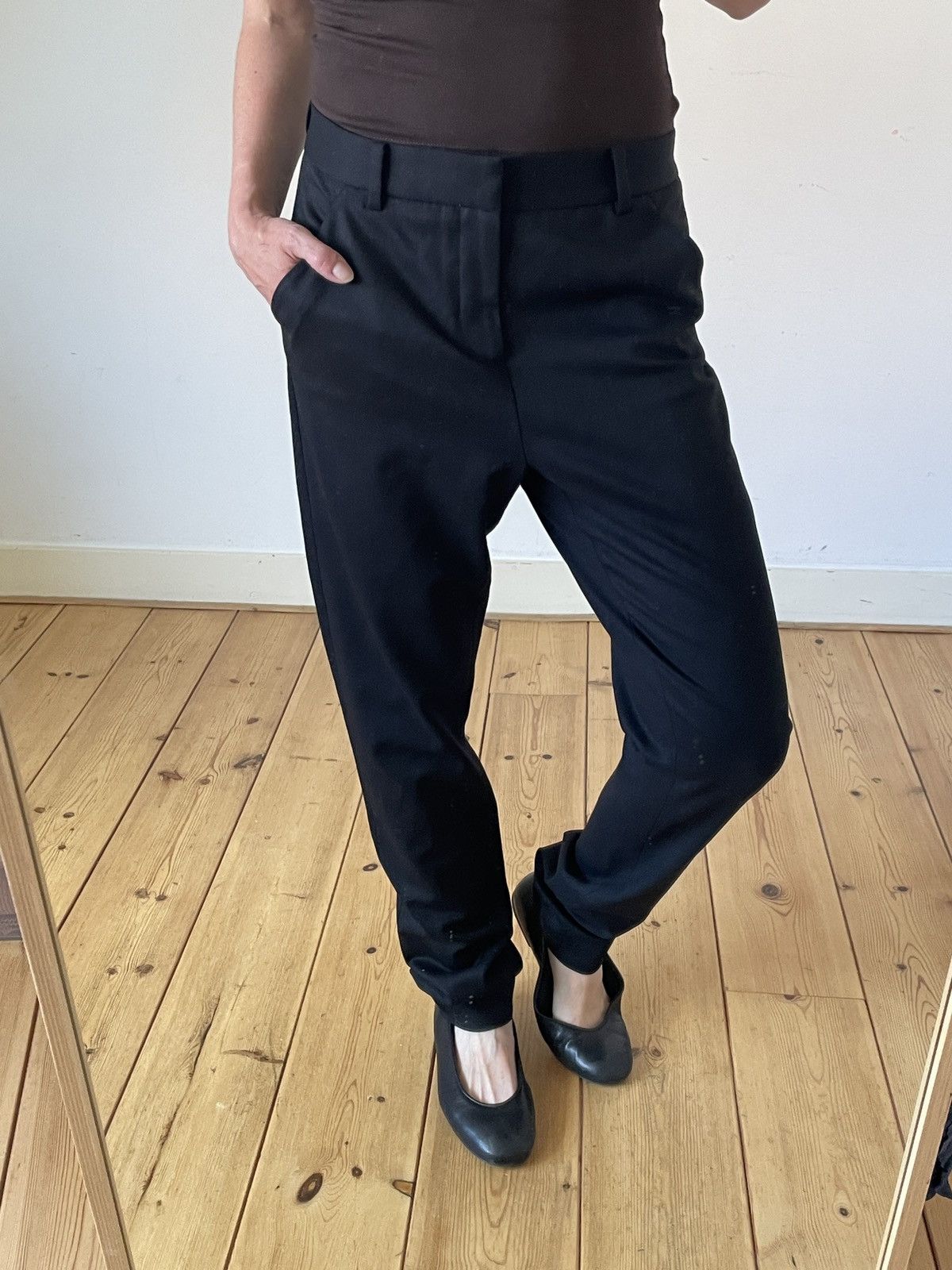 Helmut Lang Helmut Lang Slim Wool Tailored Trousers M US 8 RRP €400 Size 30" / US 8 / IT 44 - 4 Thumbnail