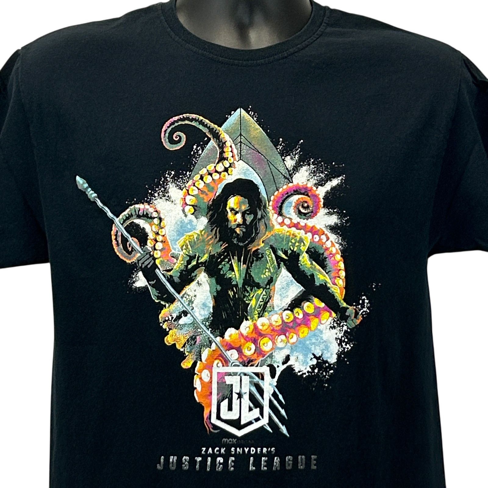 DC Comics Zack Snyder Justice League Aquaman T Shirt M Medium Size US M / EU 48-50 / 2 - 1 Thumbnail