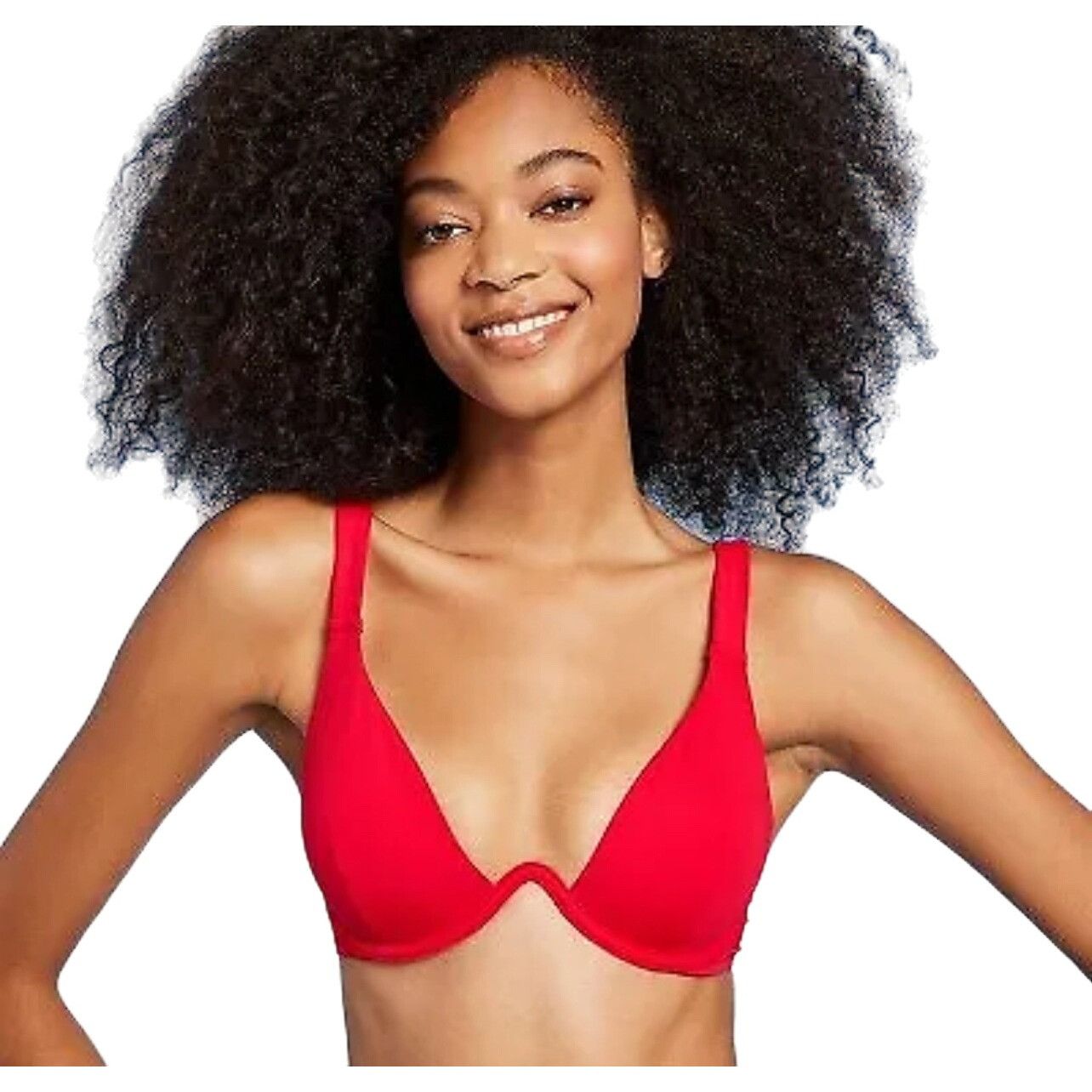 Other Shade & Shore - Women's Underwire Bikini Top - Red - 34DD Size ONE SIZE - 1 Thumbnail
