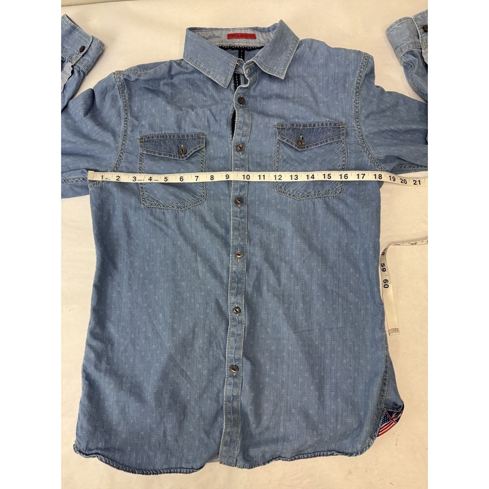 Other Vintage Y2K Across Pond Shirt British USA Flag Detail Med Size US M / EU 48-50 / 2 - 9 Thumbnail