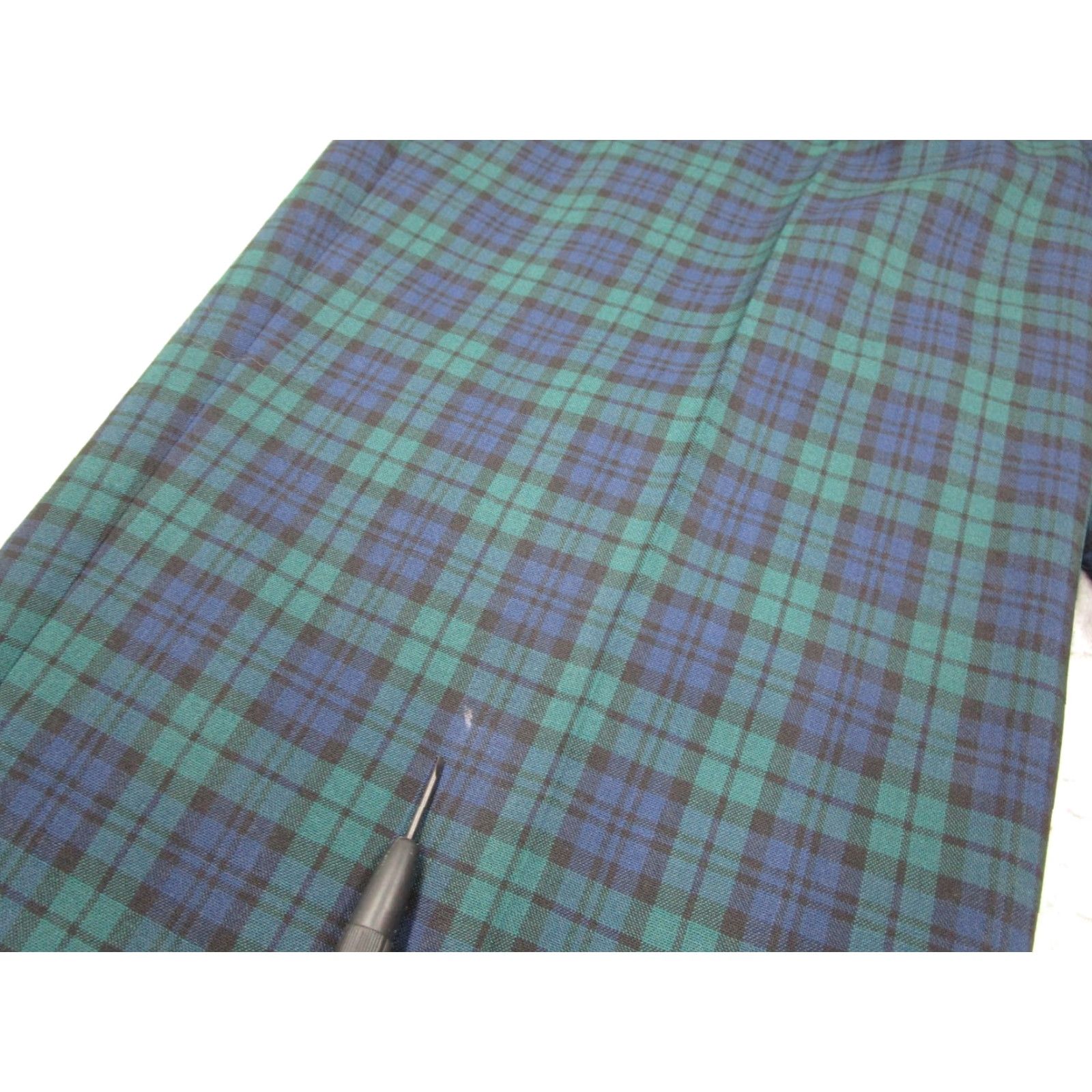 Pendleton VINTAGE Pendleton Women's Pants 6 Green Black Watch Tartan Plaid Wool Pleated Classic 26x26 Size 28" / US 6 / IT 42 - 6 Thumbnail