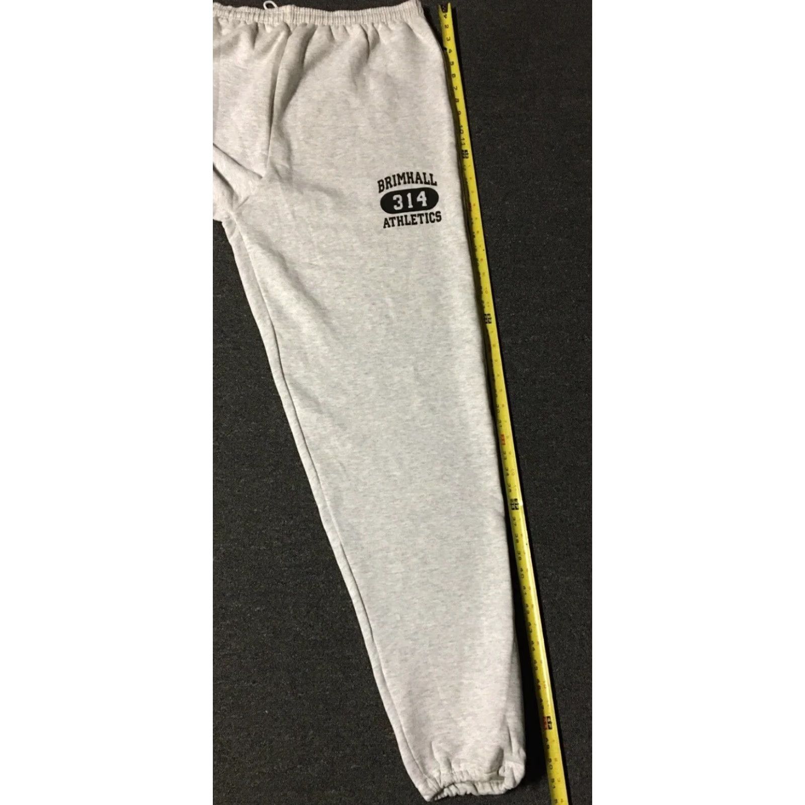 Vintage VINTAGE Brimhall Athletics Track Sweatpants Mens Pants 2XL Gray 90s 80s USA School PFU Gym Grunge Athletic Activewear Size US 39 - 8 Thumbnail