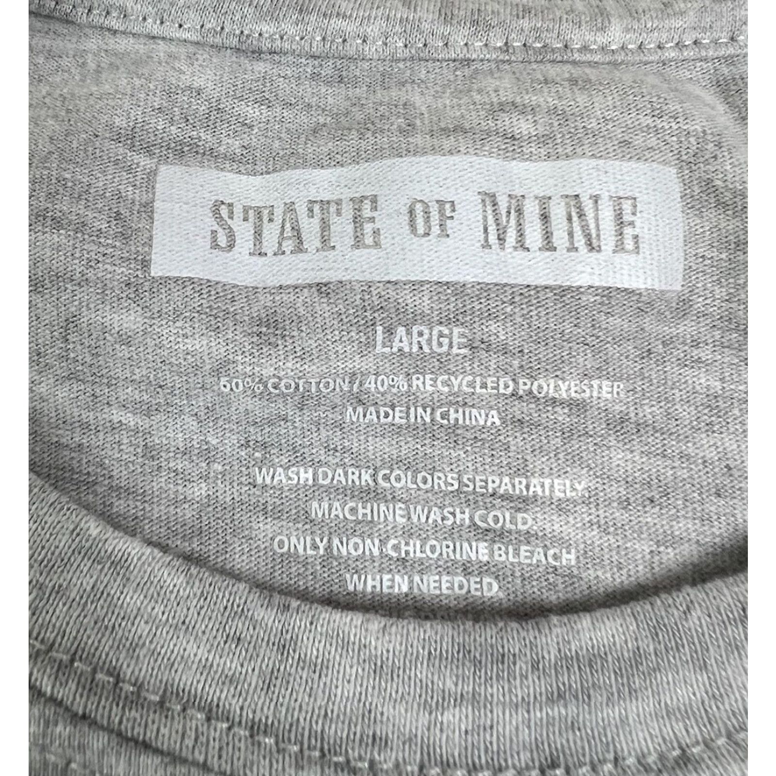 Vintage State of Mine Missouri T-Shirt Gray Short Sleeve Large Size US L / EU 52-54 / 3 - 3 Thumbnail