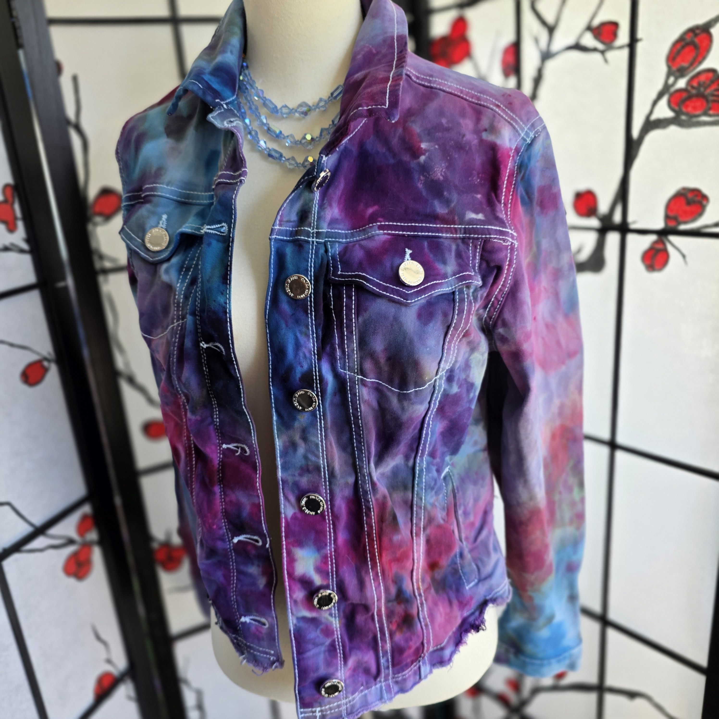 Other Ice Dyed Denim Jacket Size M / US 6-8 / IT 42-44 - 3 Thumbnail