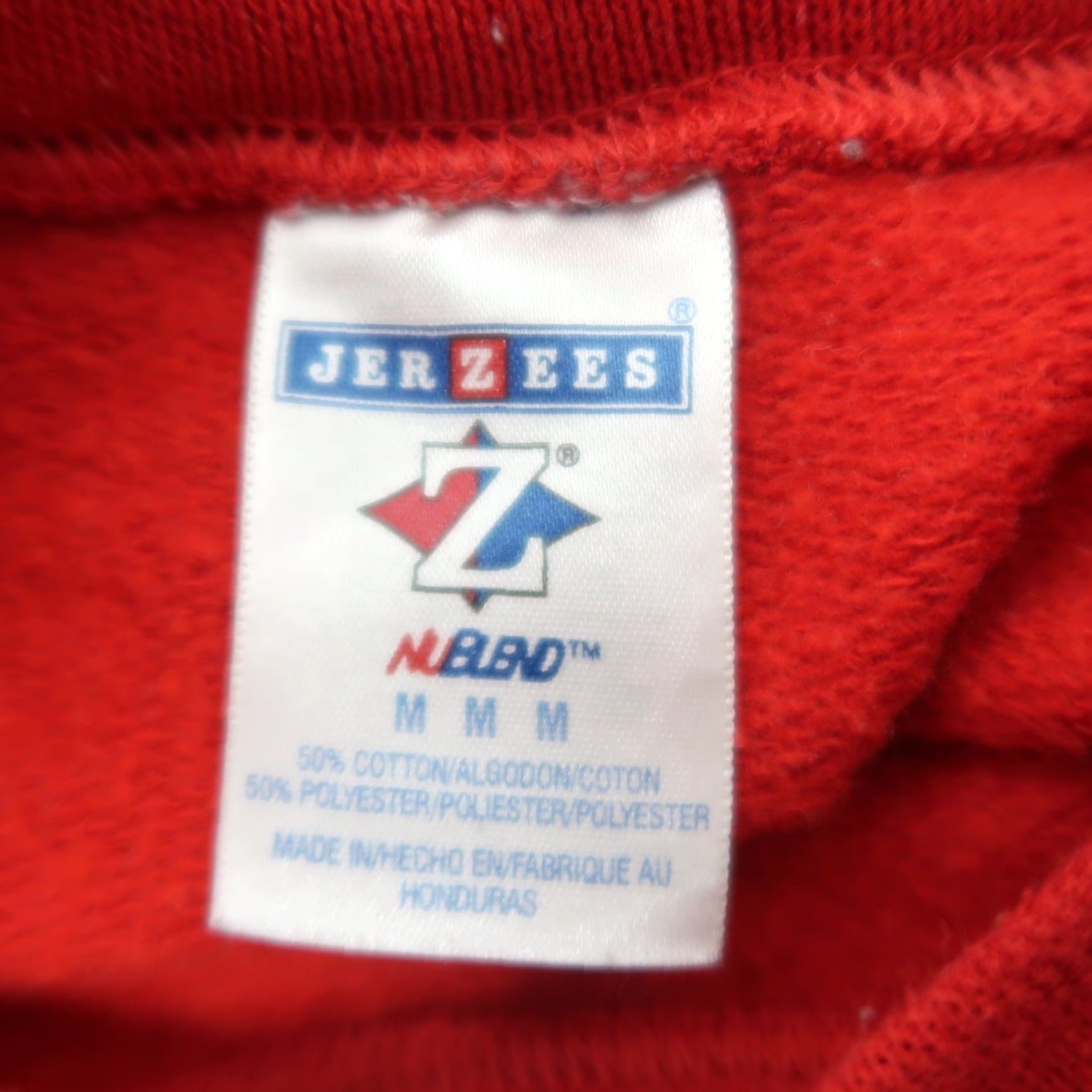 Jerzees VINTAGE Jerzees Sweatshirt Red Christmas Santa Embroidered Crew Neck M Womens 90s Holiday Santa Embroidered Snowman Reindeer Seasonal Winter Fall Size M / US 6-8 / IT 42-44 - 5 Thumbnail