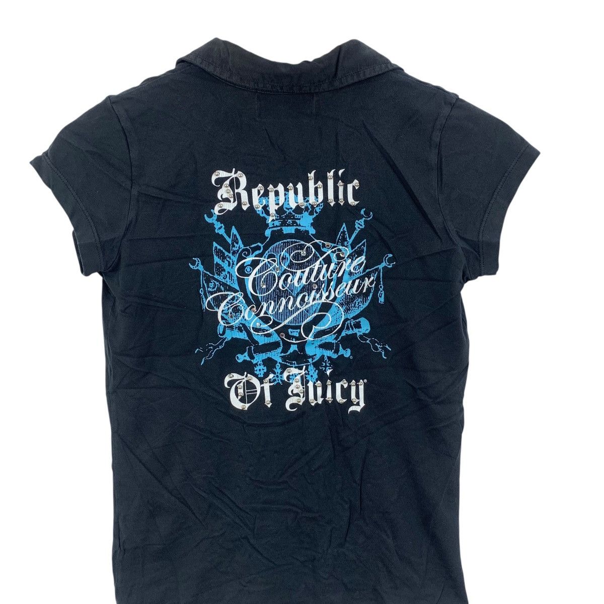 Juicy Couture JUICY COUTURE Made In The Glamorous USA Polo Tee Shirt Top Size S / US 4 / IT 40 - 7 Thumbnail