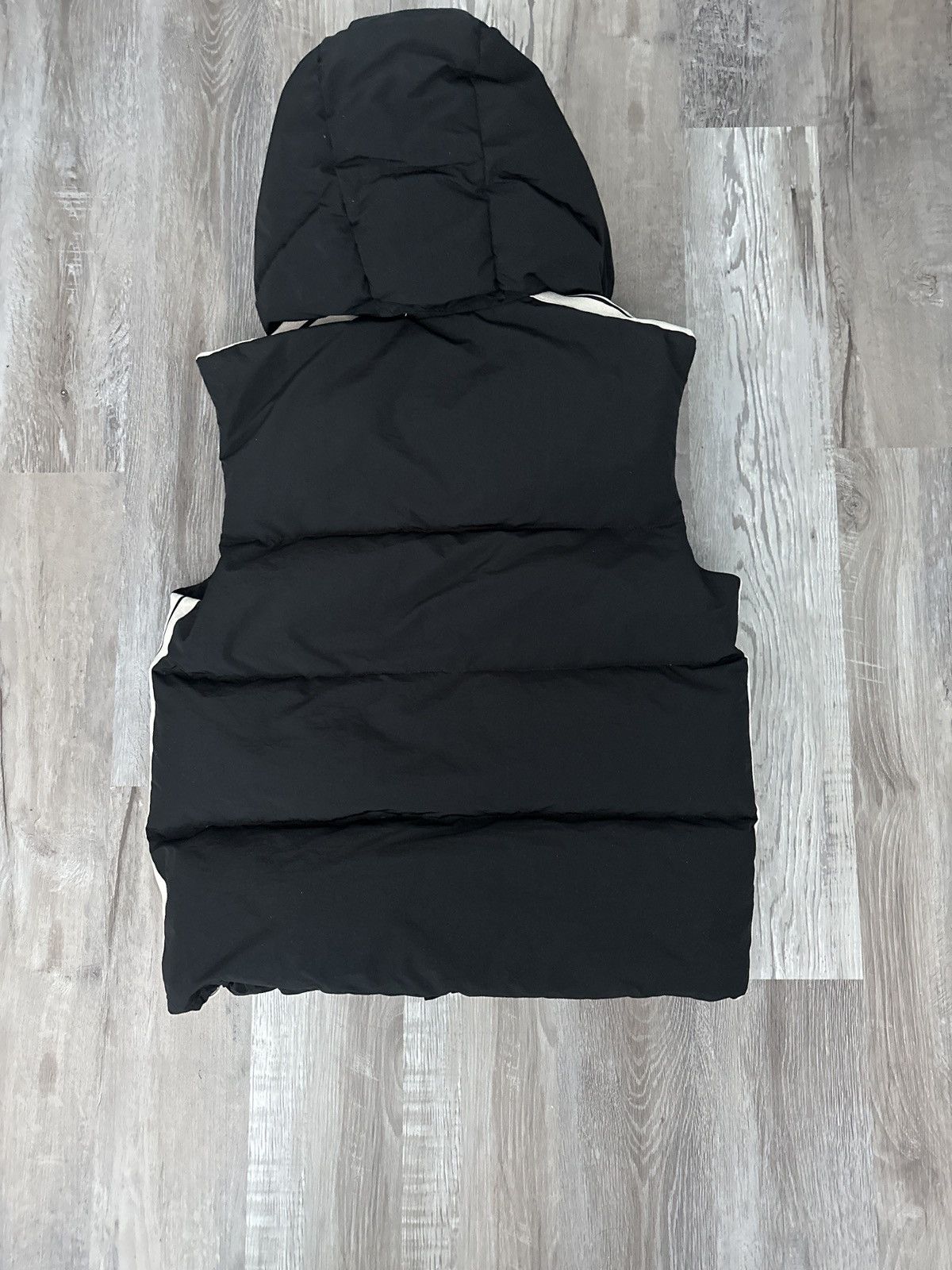 Palm Angels Black Embroidered Down Vest Size US M / EU 48-50 / 2 - 2 Thumbnail