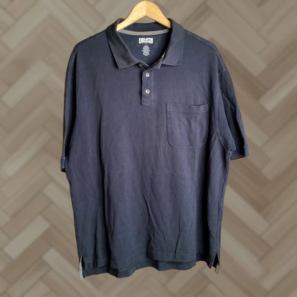 Duluth Trading Company Duluth Trading Co Polo Shirt Men L Navy Blue Collared Short Sleeve Cotton Button Size US L / EU 52-54 / 3 - 1 Thumbnail
