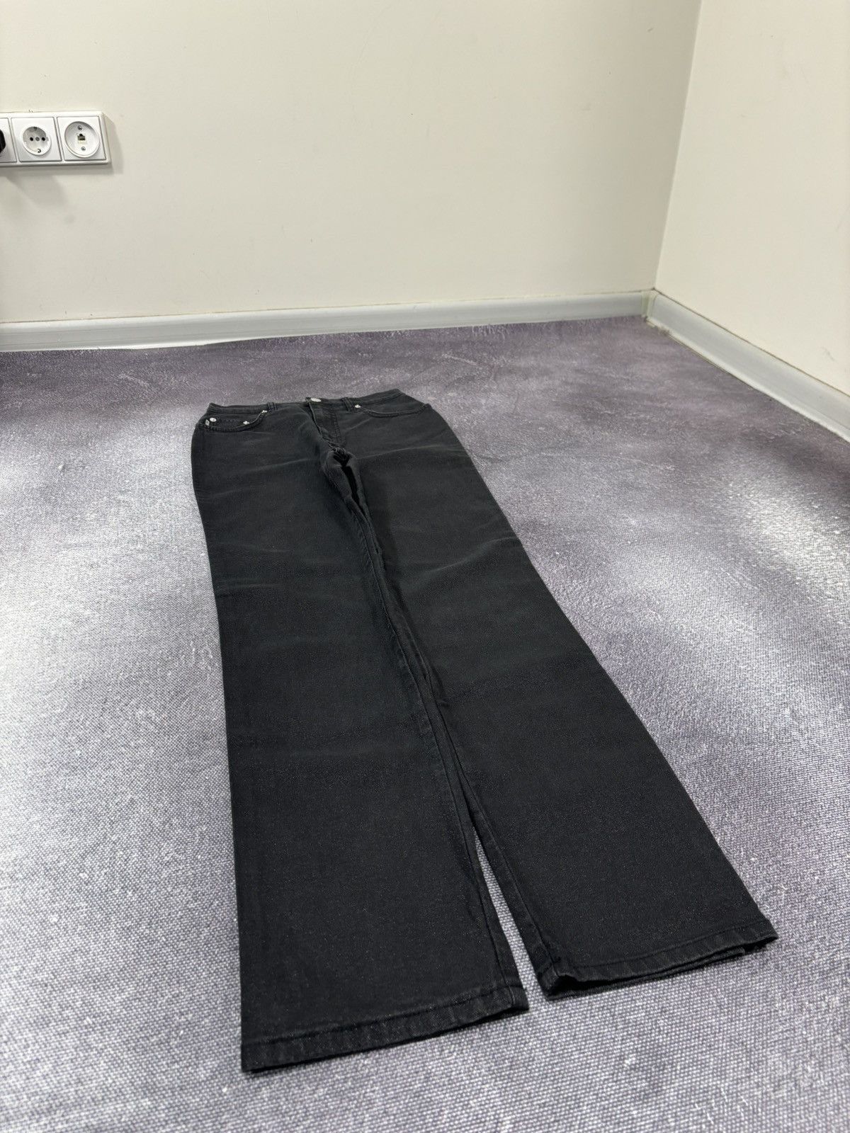 Moschino Vintage Moschino Women’s Skinny Fit Luxury Black Denim Jeans Size 29" - 3 Thumbnail