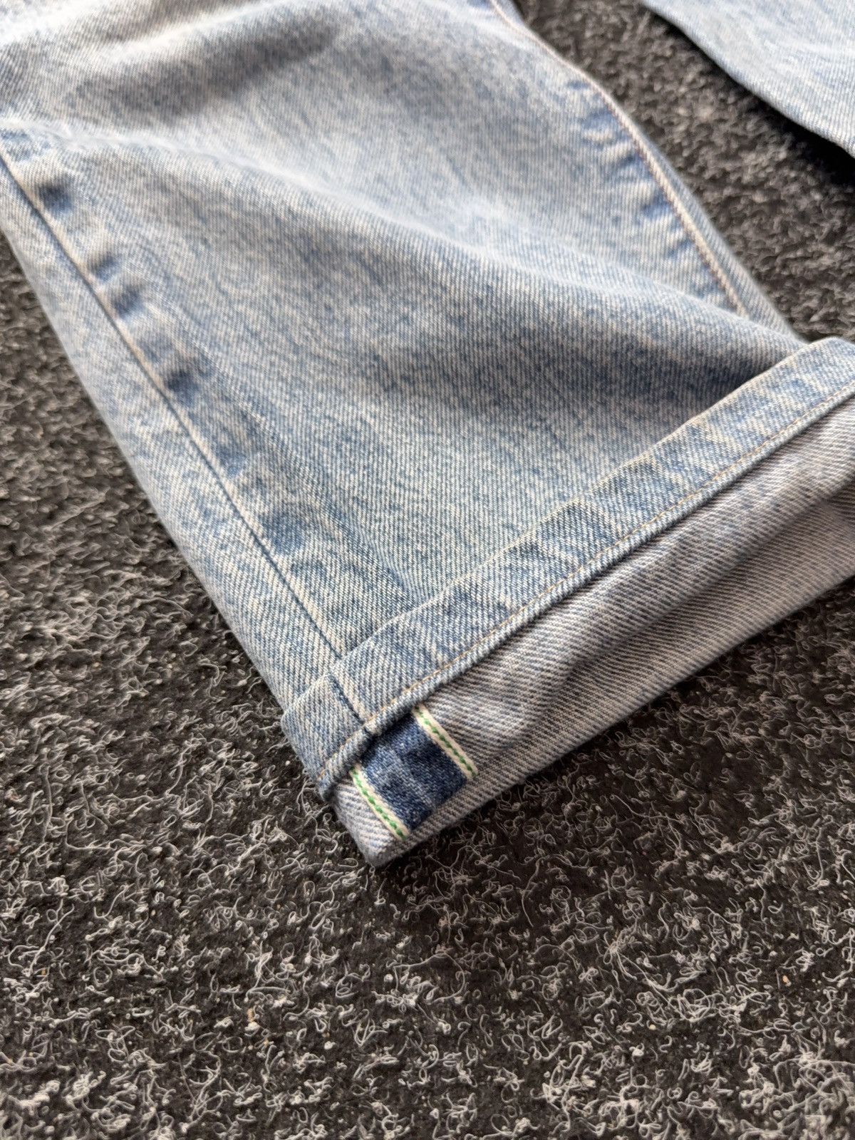 Han Kjobenhavn Han Kjobenhavn Selvedge Jeans Dirty Distressed Light Wash Size US 29 - 3 Thumbnail