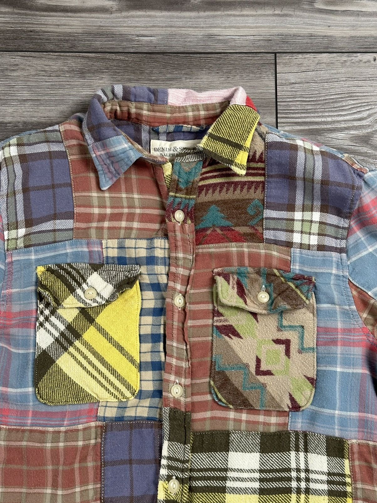 Polo Ralph Lauren Denim & Supply Ralph Lauren Patchwork Flannel Size US S / EU 44-46 / 1 - 3 Thumbnail