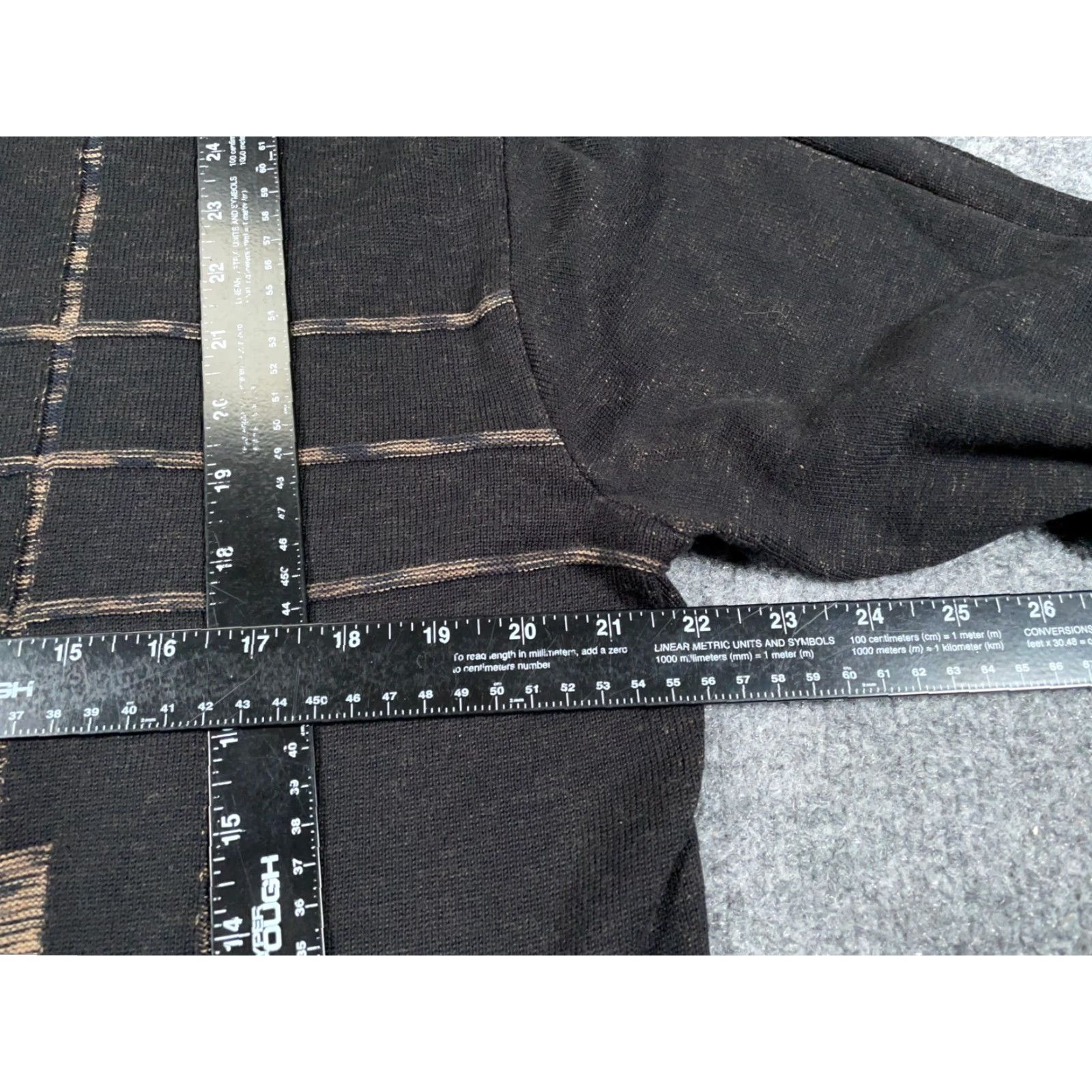 Vintage Crazy Horse Retro Check Sweater Adult XL Brown Lightweight Knit 80s 90s Mens Size US XL / EU 56 / 4 - 4 Thumbnail