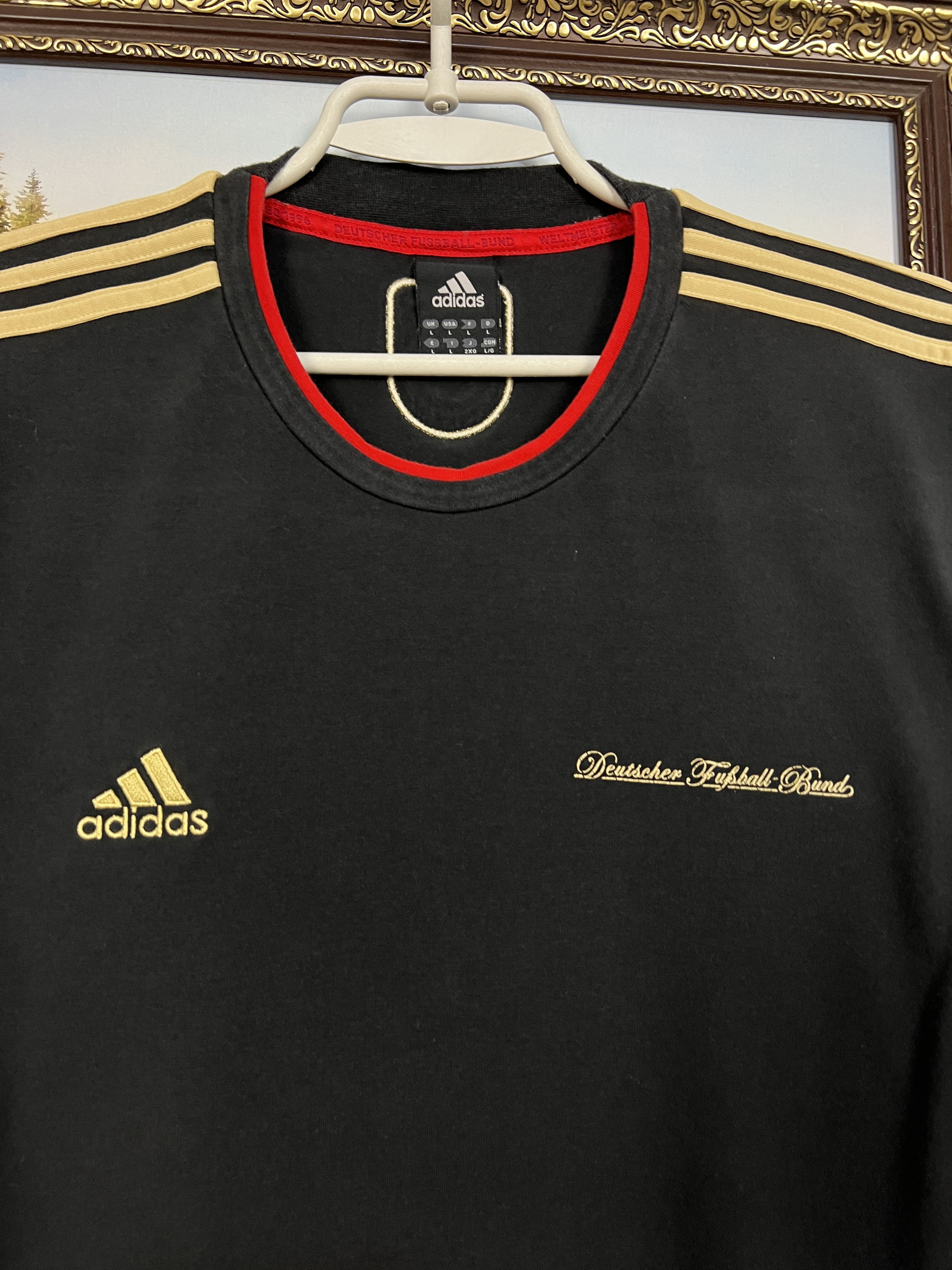 Adidas Vintage Adidas Germany Football Train Shirt Soccer Jersey Size US L / EU 52-54 / 3 - 3 Thumbnail