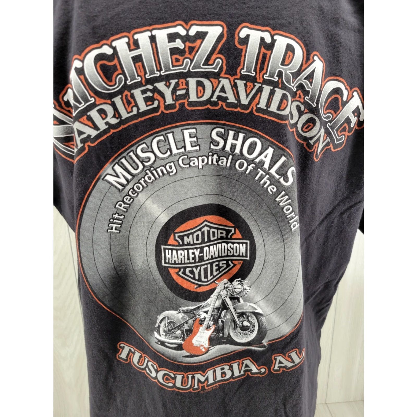 Harley Davidson Harley-Davidson Black Cotton T-Shirt XL Mens Short Sleeve Round Neck Size US XL / EU 56 / 4 - 7 Thumbnail
