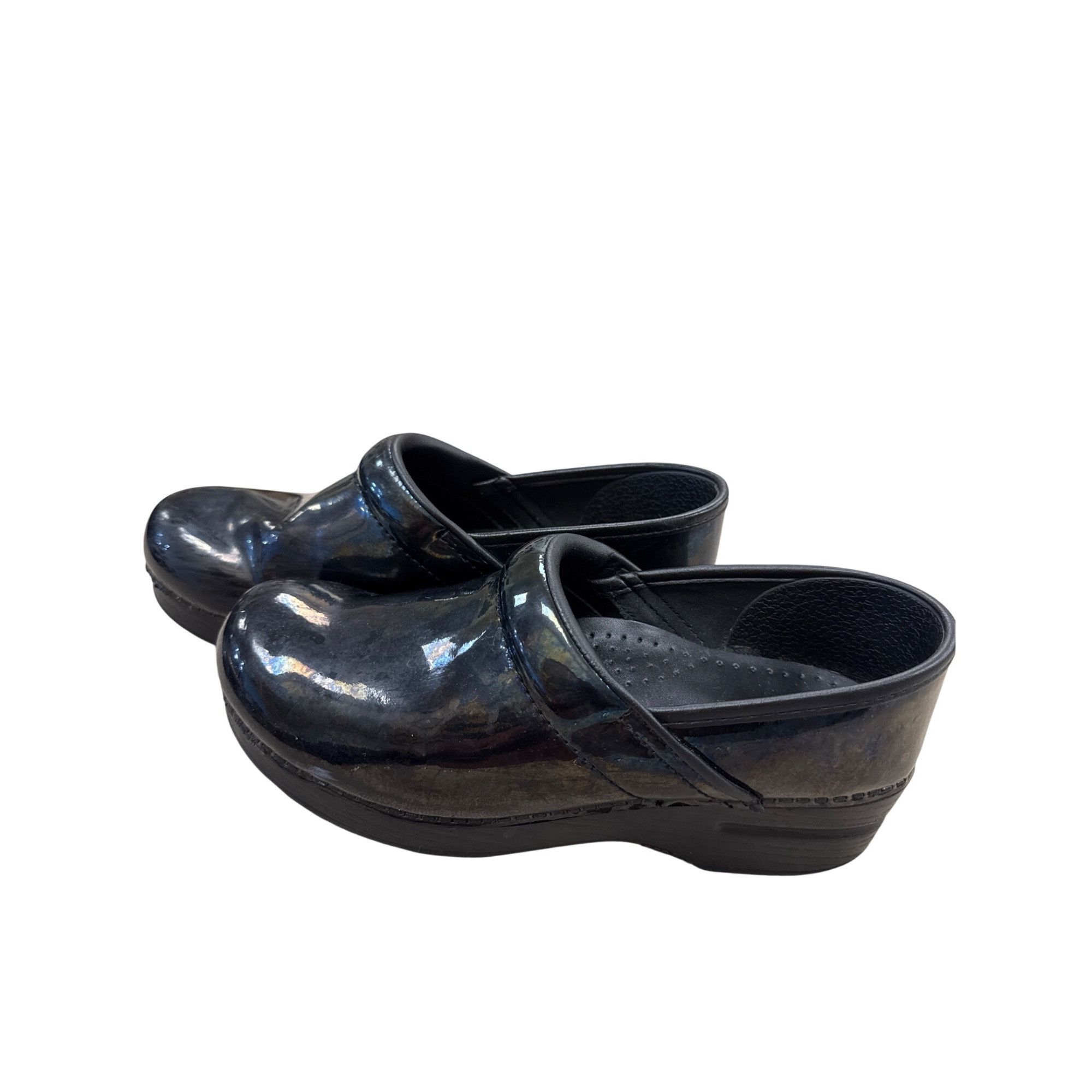Dansko Dansko Womens Black Leather Clogs Shoes Size 8.5 SKU 7180 Size US 8.5 / IT 38.5 - 3 Thumbnail