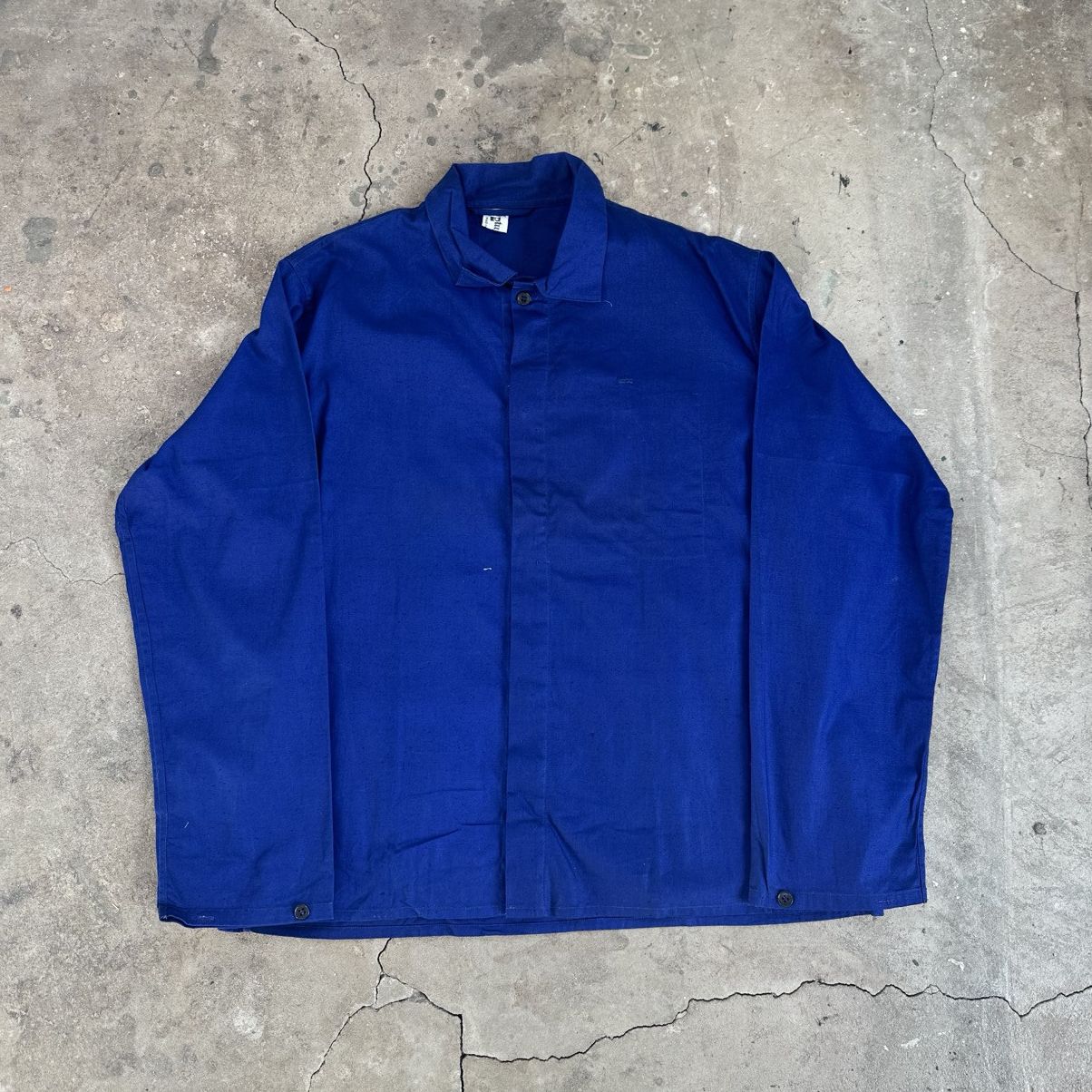 Le Laboureur Lotus Vintage 70s French Workwear Chore Jacket Size US L / EU 52-54 / 3 - 1 Thumbnail