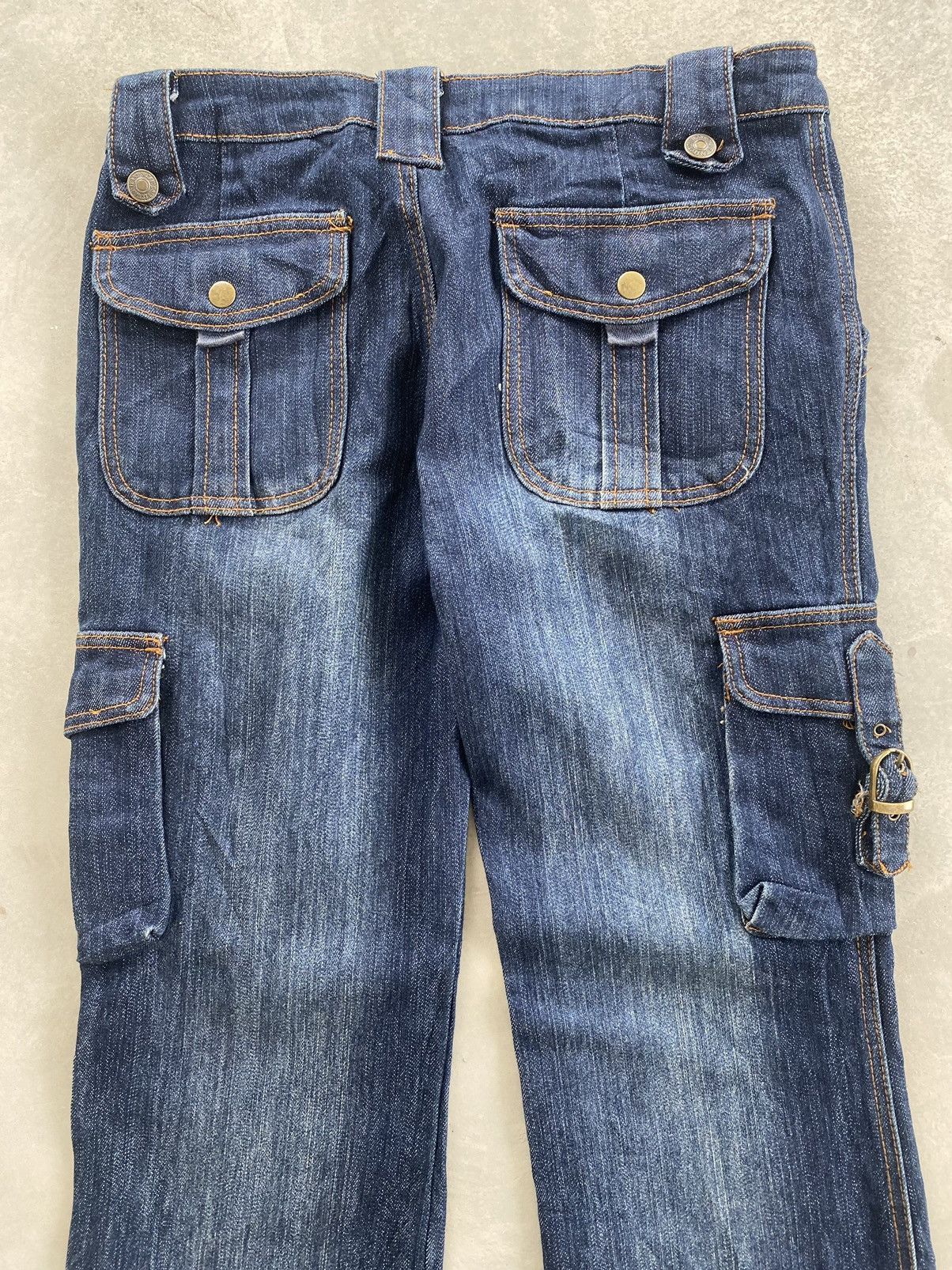 Japanese Brand × Vintage UNBRANDED CARGO JEANS FLARED BOTTOM Size US 31 - 8 Thumbnail